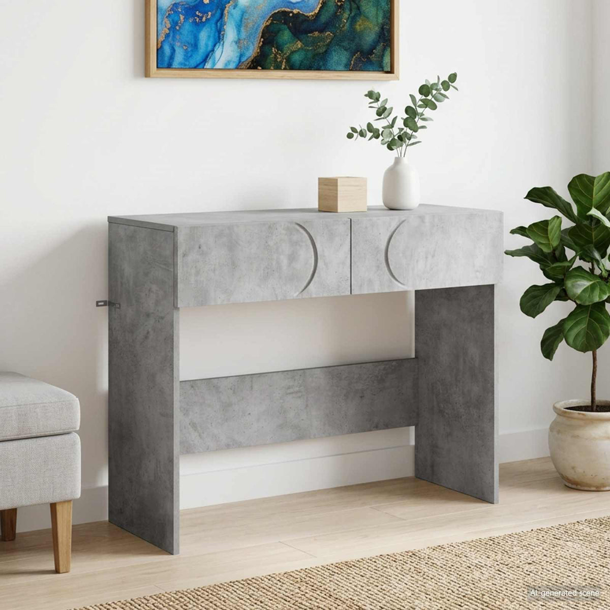 Konzolni stol 100 x 30 x 75 cm Konstruirano drvo