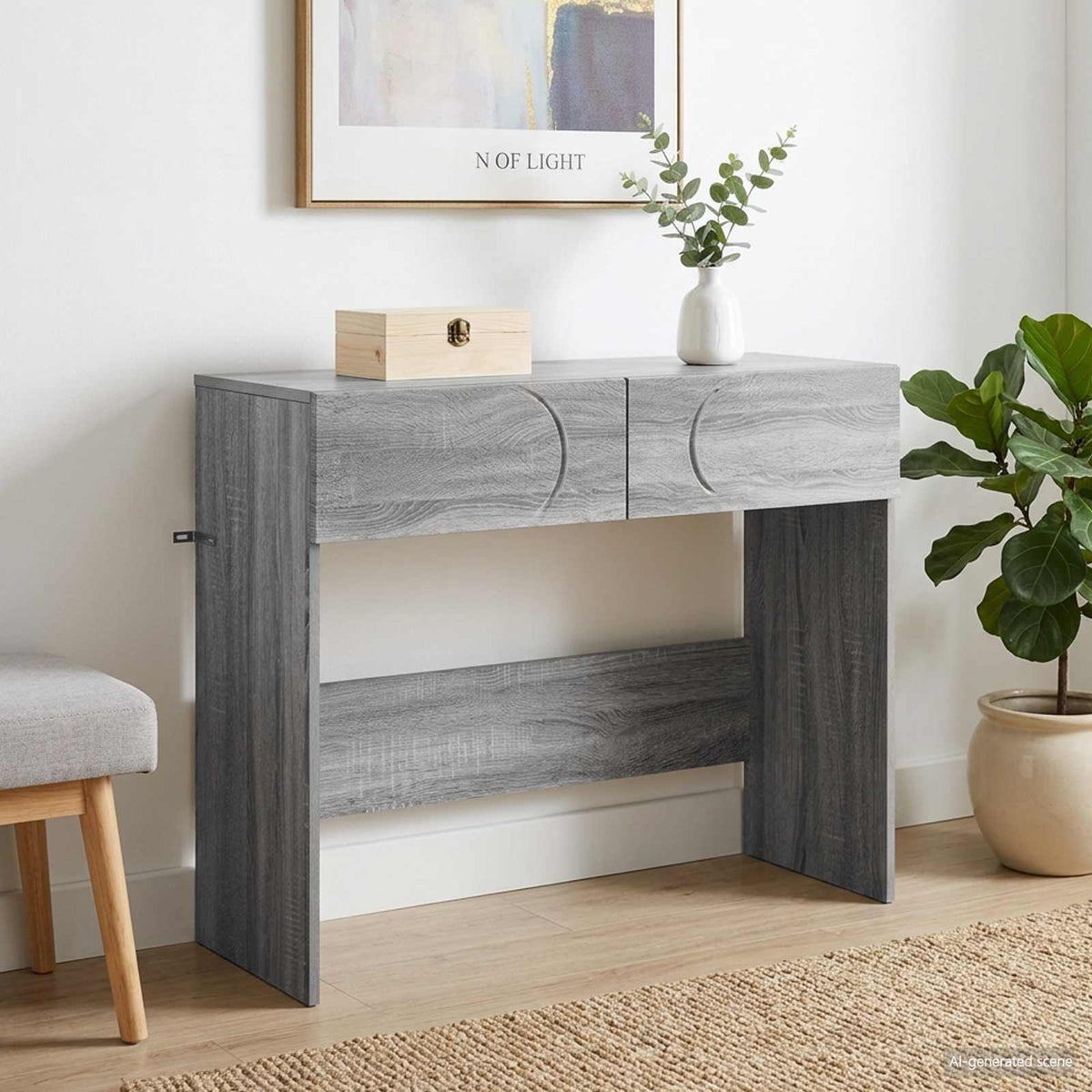 Konzolni stol 100 x 30 x 75 cm Konstruirano drvo