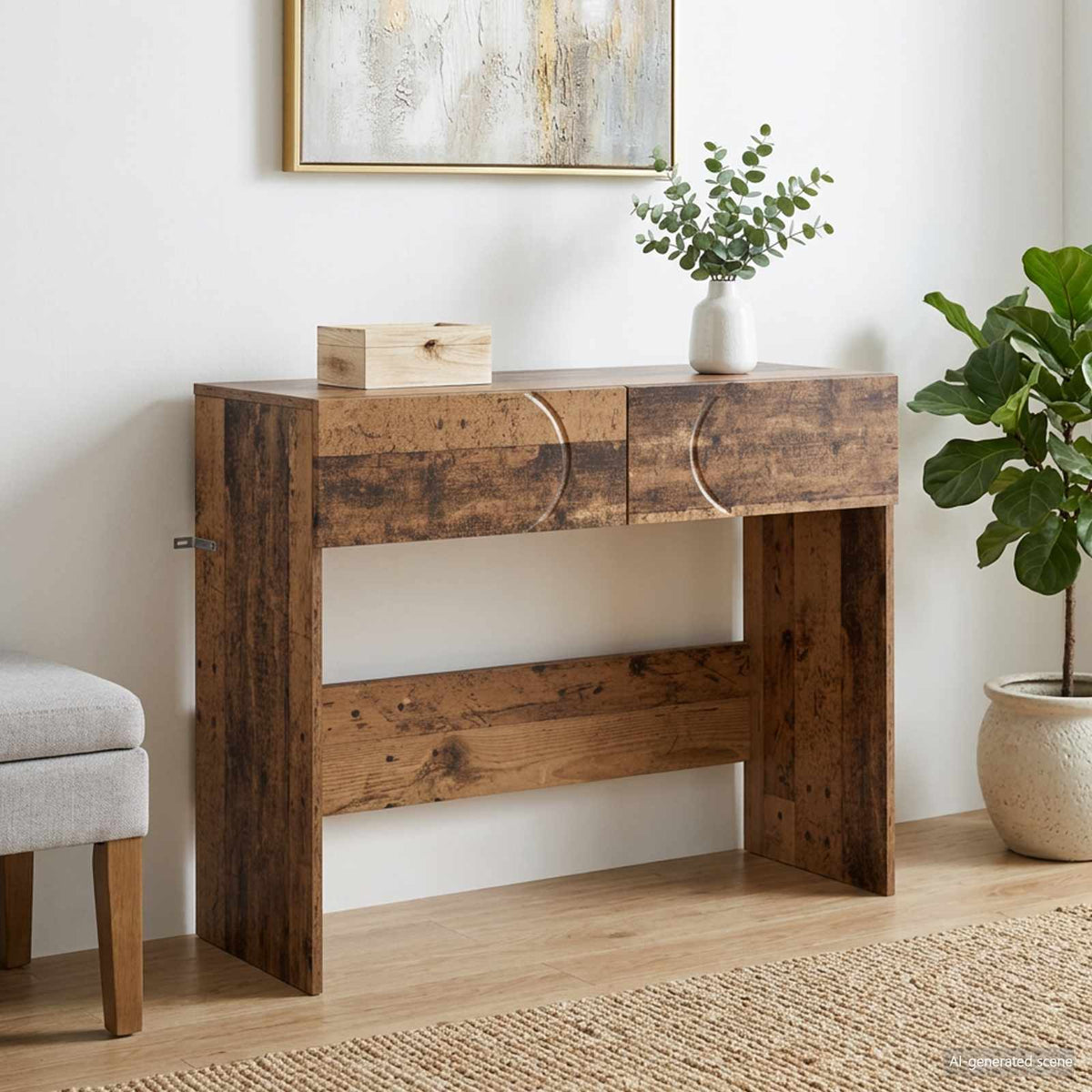 Konzolni stol 100 x 30 x 75 cm Konstruirano drvo