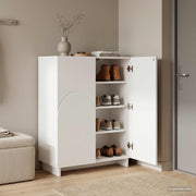 Ormar za cipele 73 x 38 x 87,5 cm Konstruirano drvo Bijela