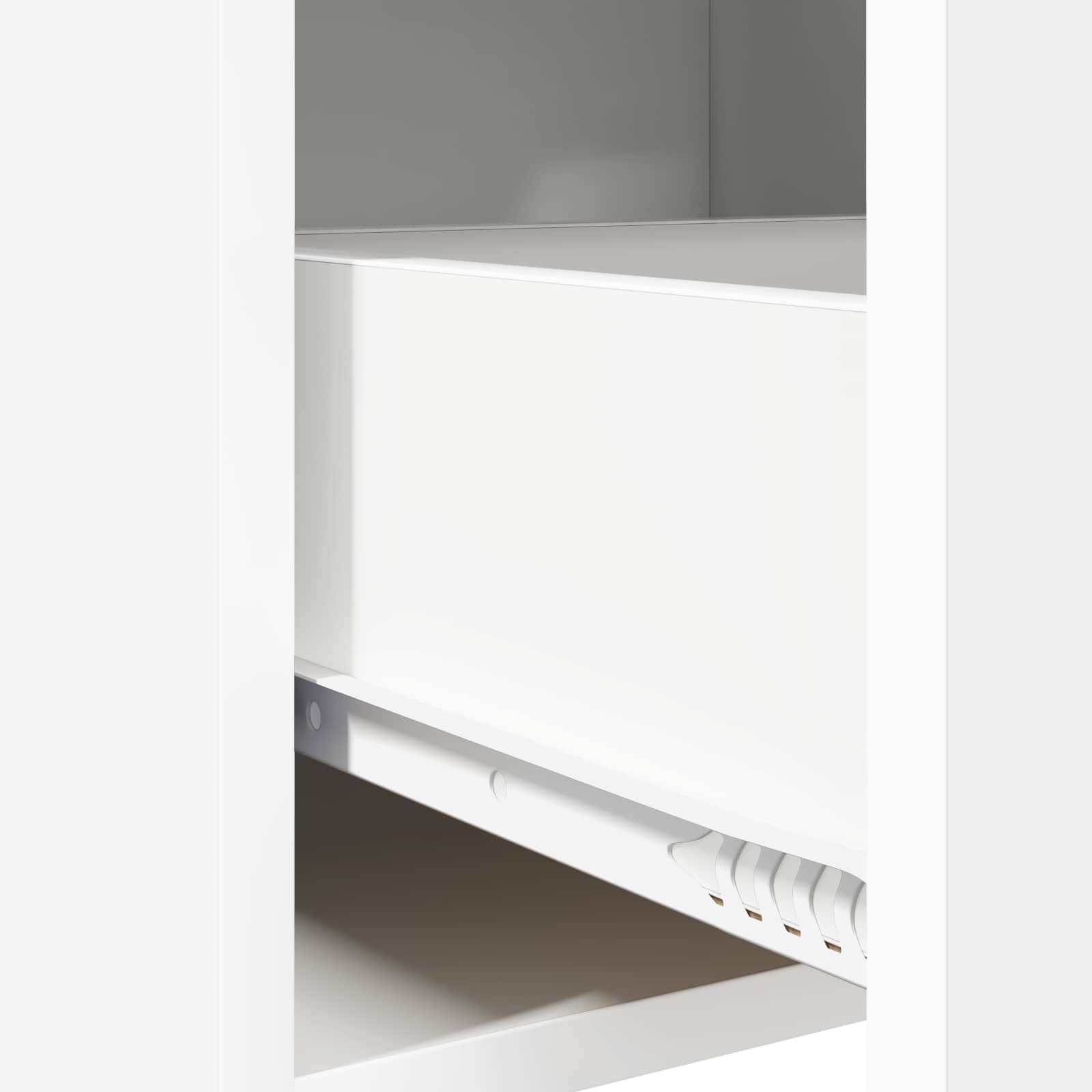 Noćni ormarići 2 pcs Bijela 40 x 30 x 60 cm Konstruirano drvo