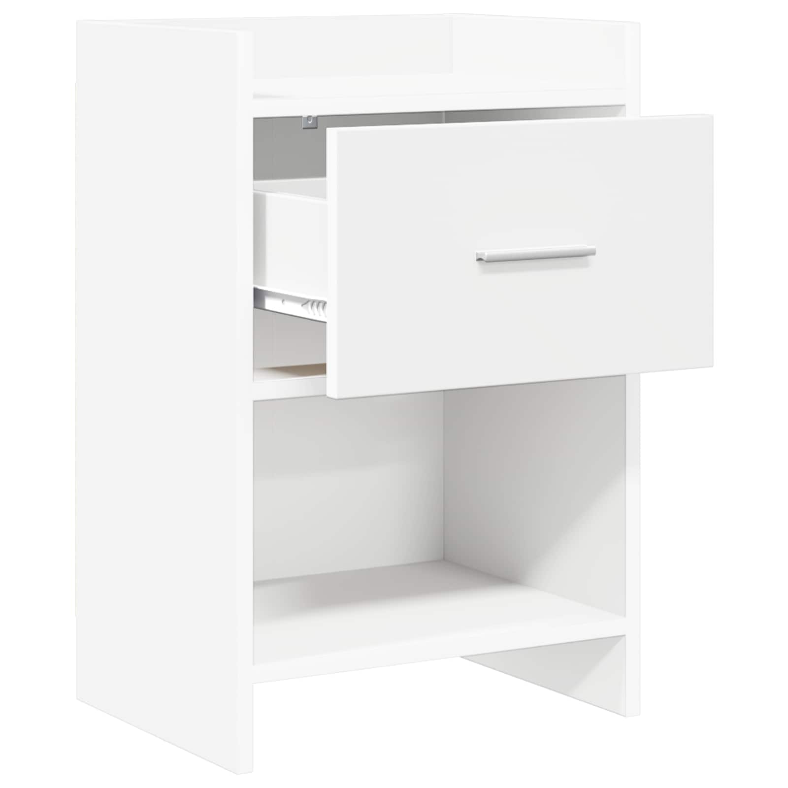 Noćni ormarići 2 pcs Bijela 40 x 30 x 60 cm Konstruirano drvo