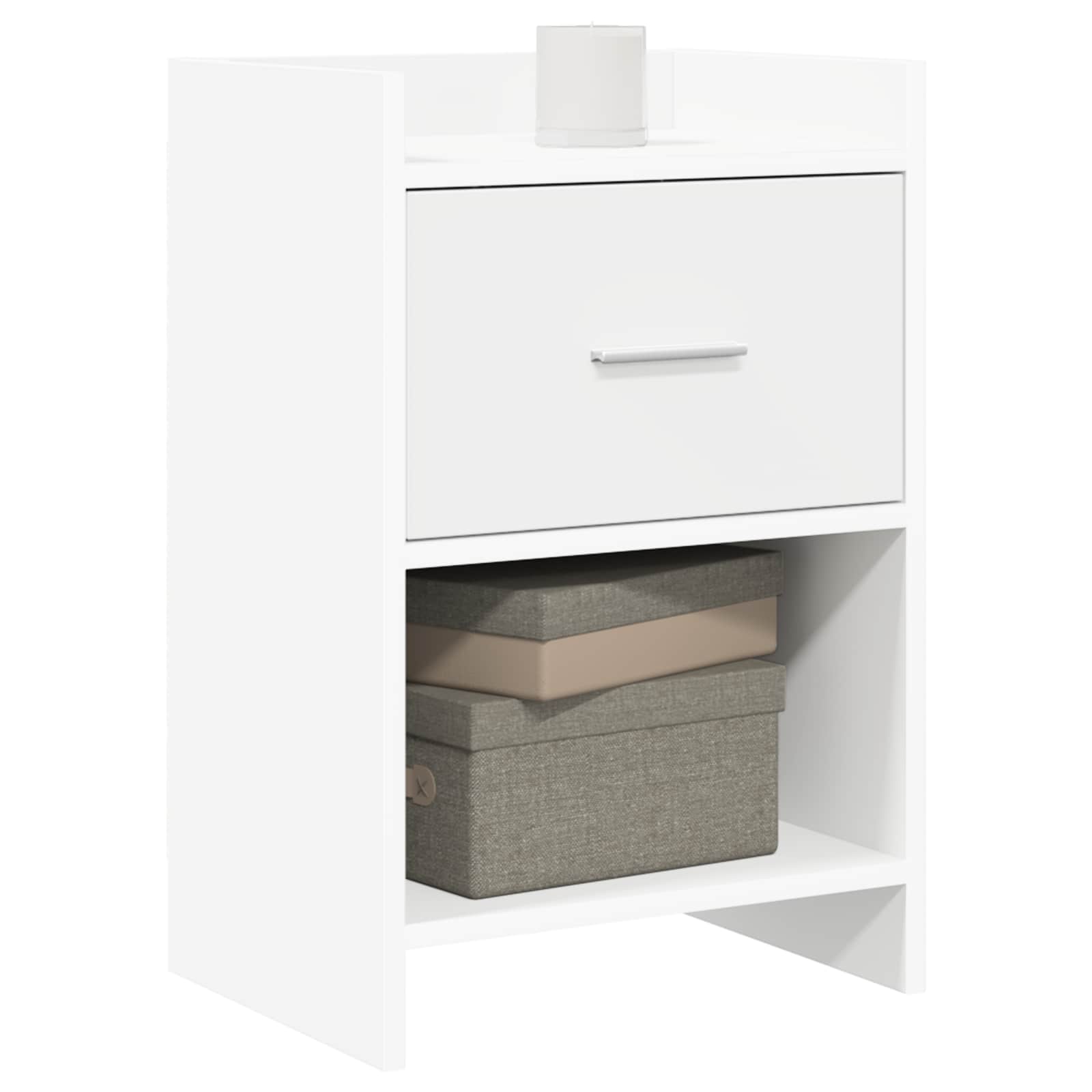 Noćni ormarići 2 pcs Bijela 40 x 30 x 60 cm Konstruirano drvo