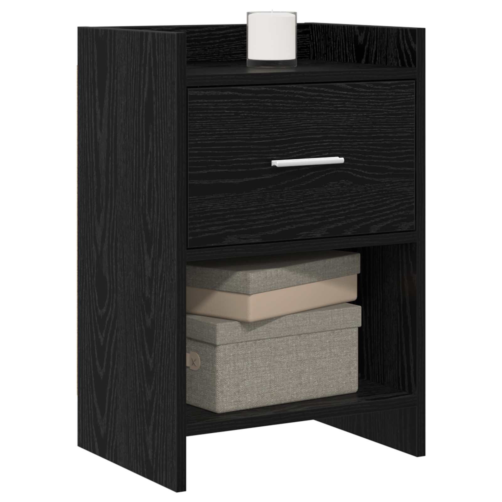 Noćni ormarići Crni hrast 40 x 30 x 60 cm Konstruirano drvo