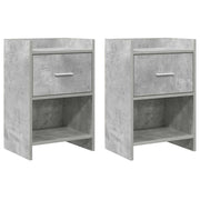 Noćni ormarići 2 pcs Betonska siva 40 x 30 x 60 cm