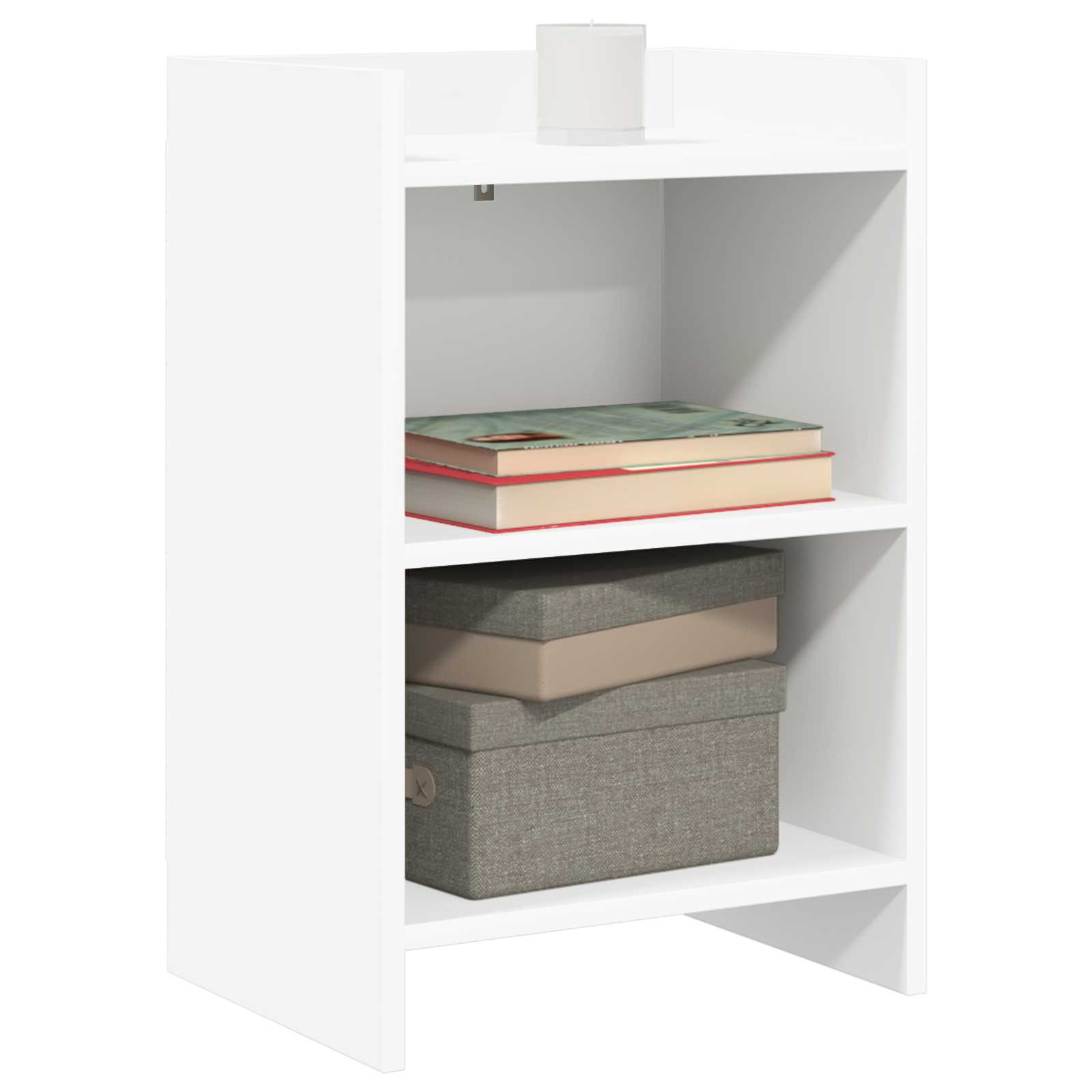 Noćni ormarići 2 pcs Bijela 40 x 30 x 60 cm Konstruirano drvo