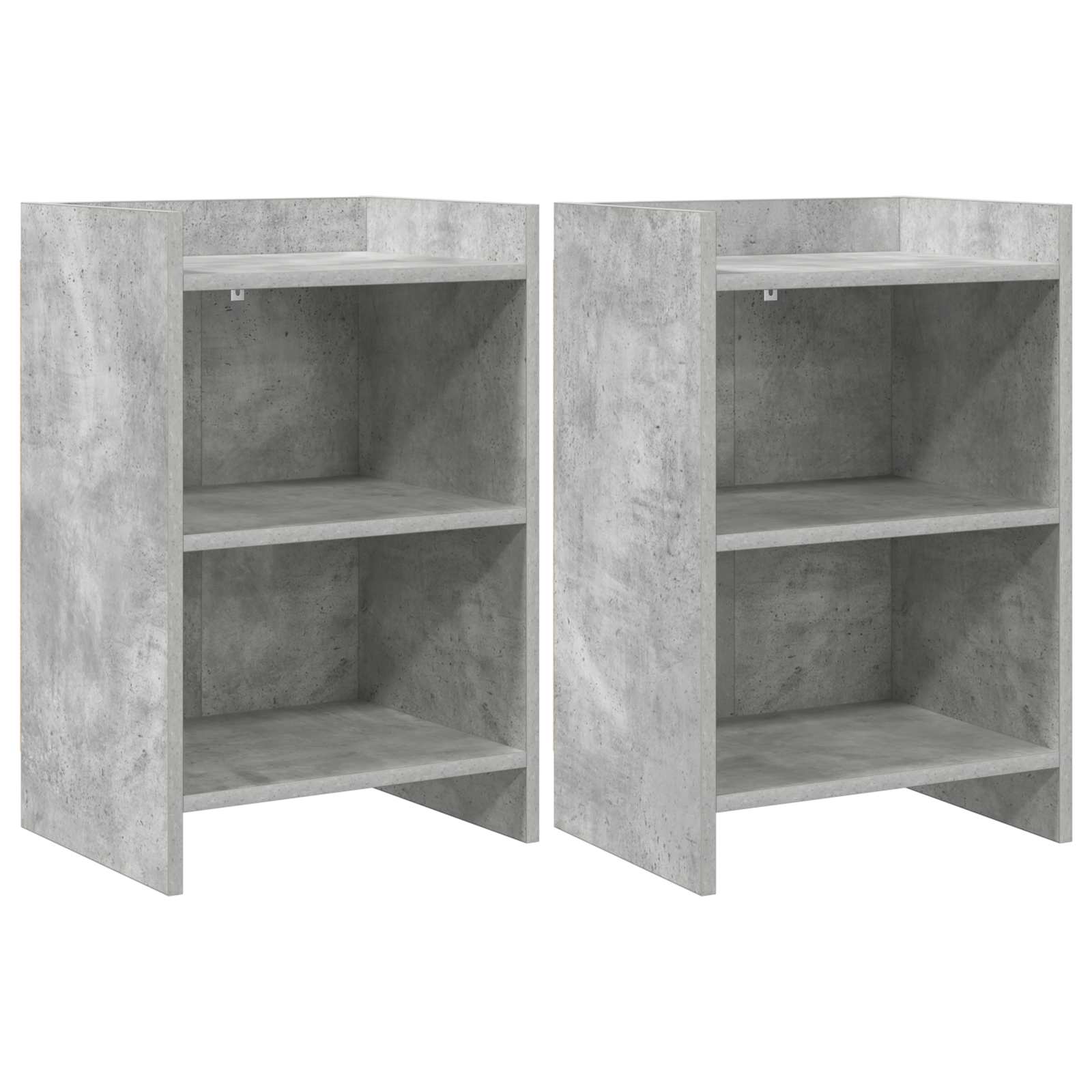 Noćni ormarići 2 pcs Betonska siva 40 x 30 x 60 cm