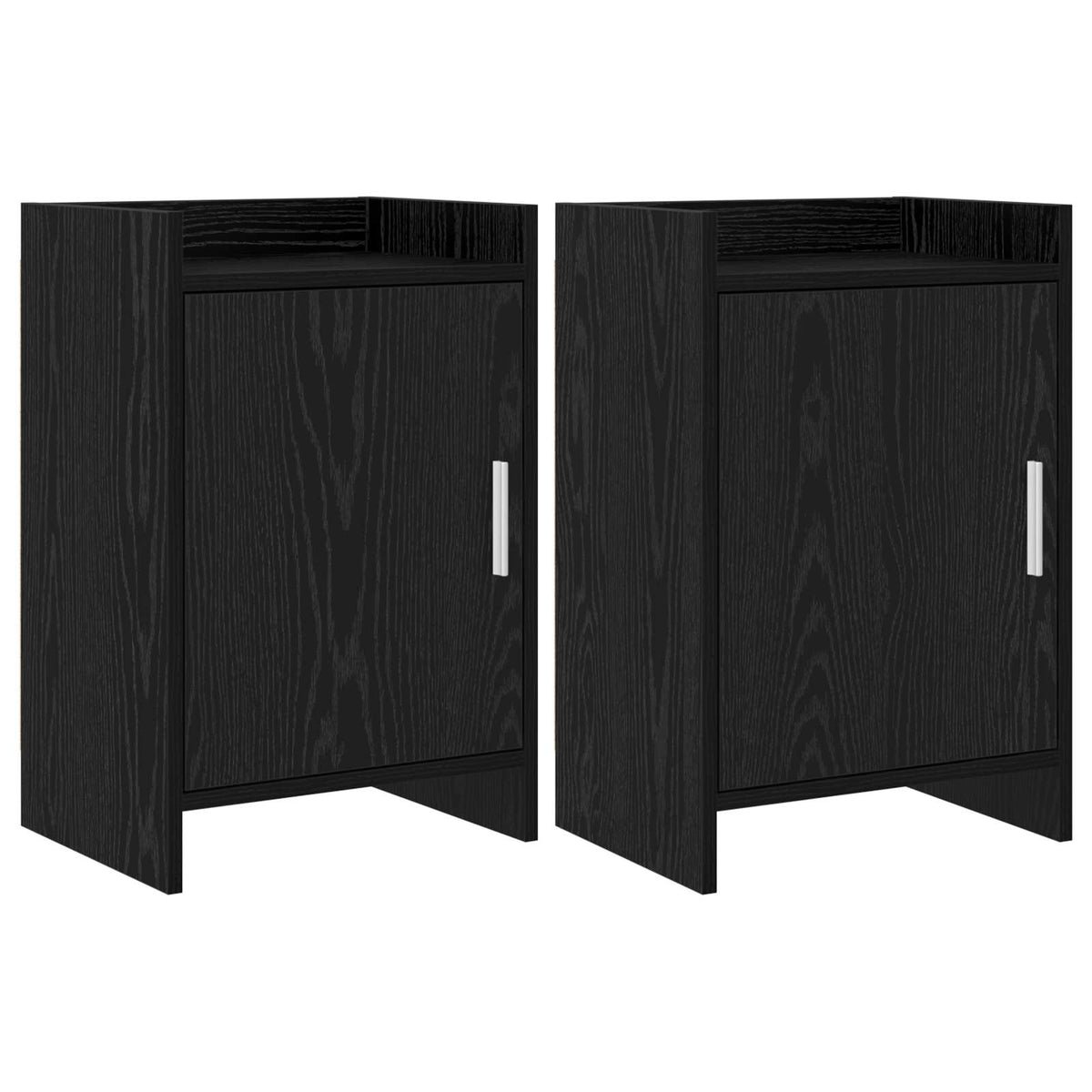 Noćni ormarići 2 pcs Crni hrast 40 x 30 x 60 cm