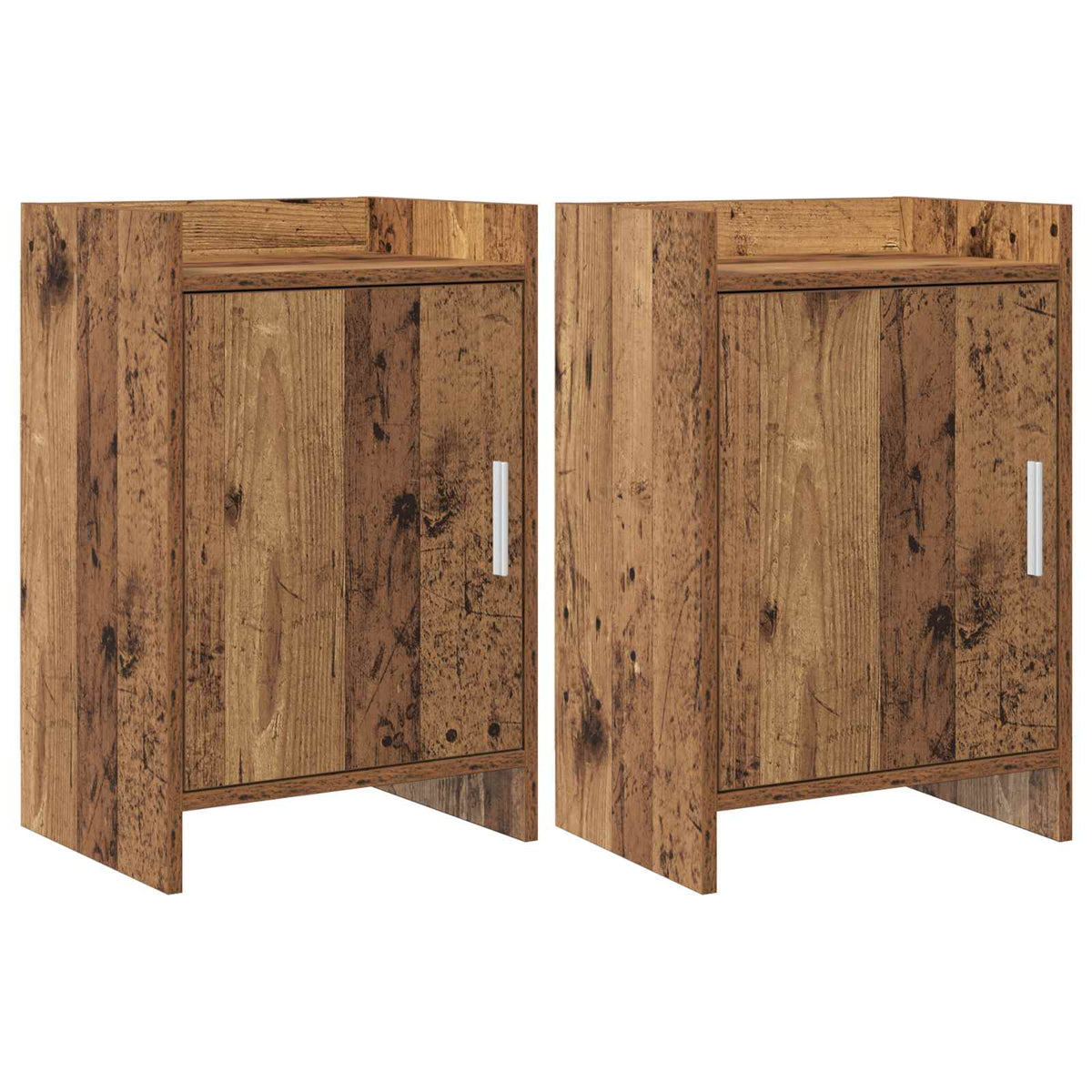 Noćni ormarići 2 pcs Staro drvo 40 x 30 x 60 cm