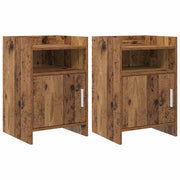 Noćni ormarići 2 pcs Staro drvo 40 x 36 x 60 cm