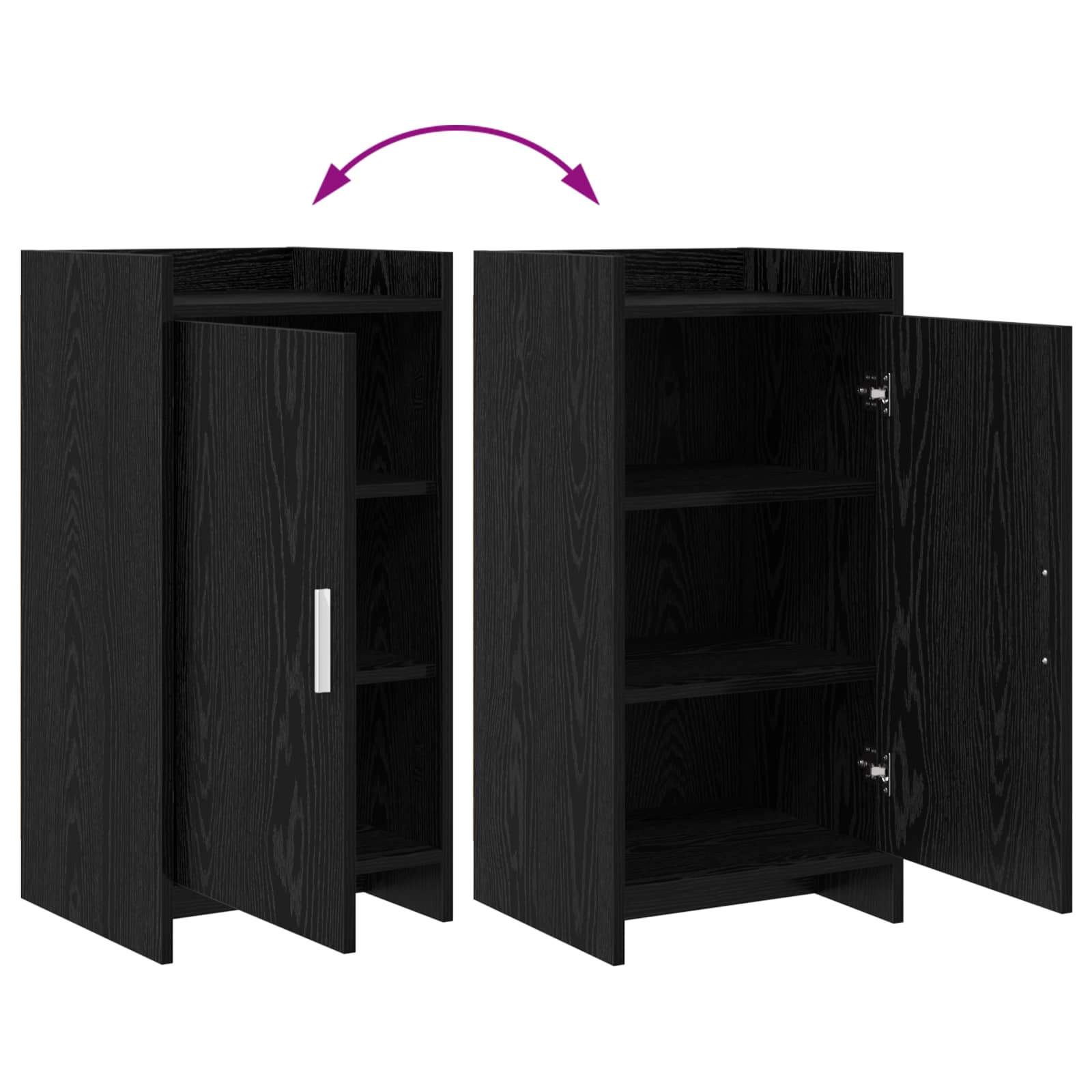 Kreveta Crni hrast 40 x 36 x 80 cm Konstruirano drvo