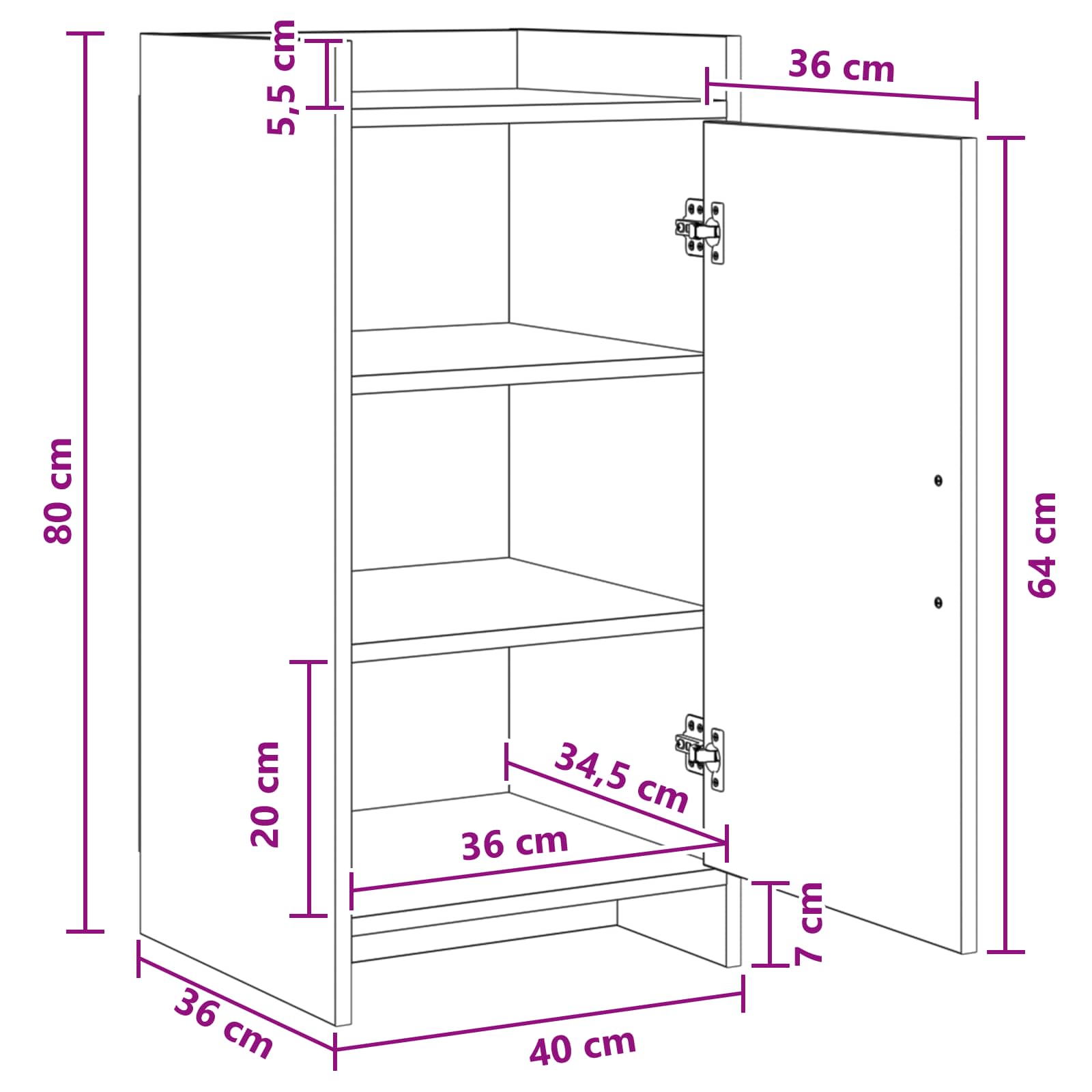 Kreveta Staro drvo 40 x 36 x 80 cm Konstruirano drvo