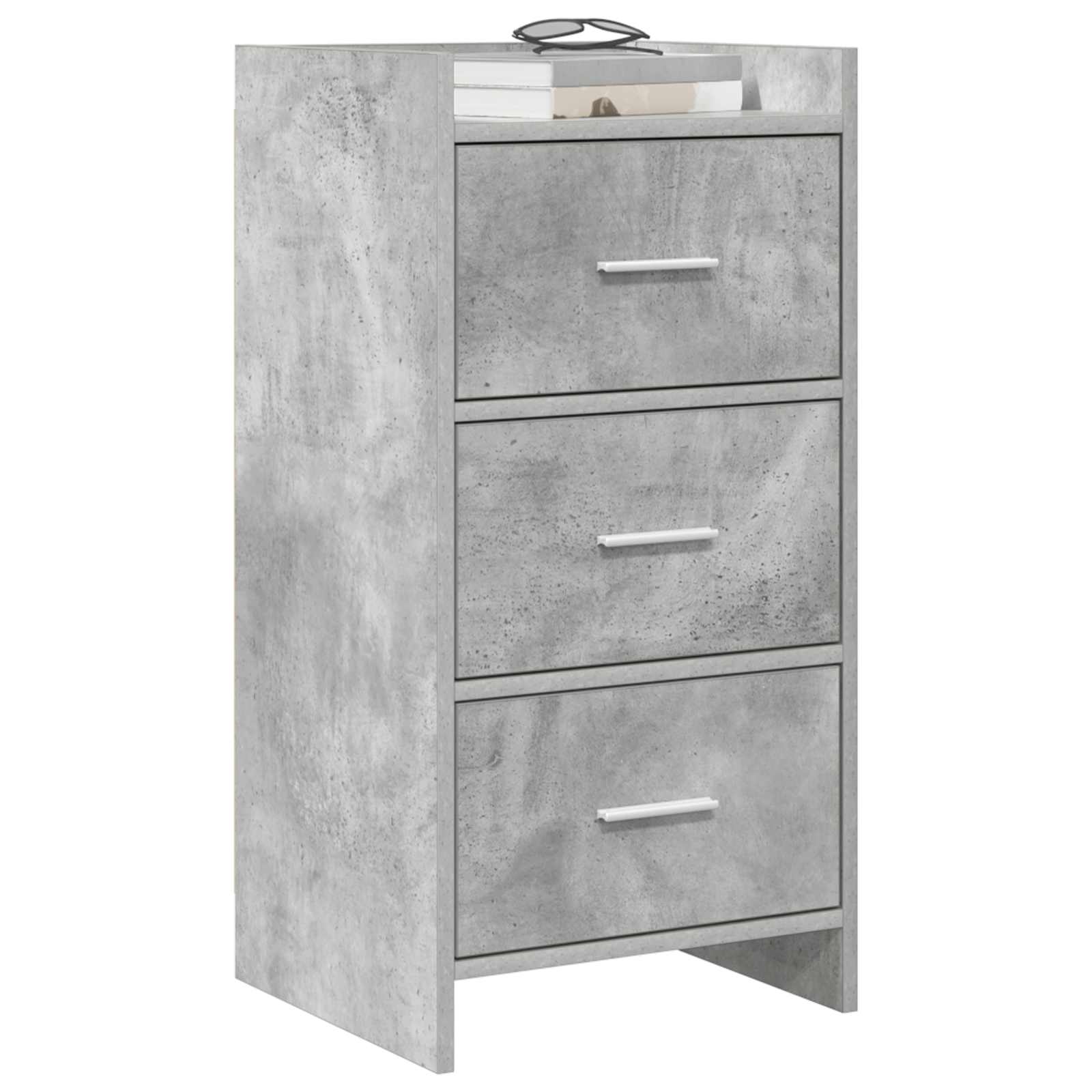 Kreveta Betonska siva 40 x 36 x 80 cm Konstruirano drvo