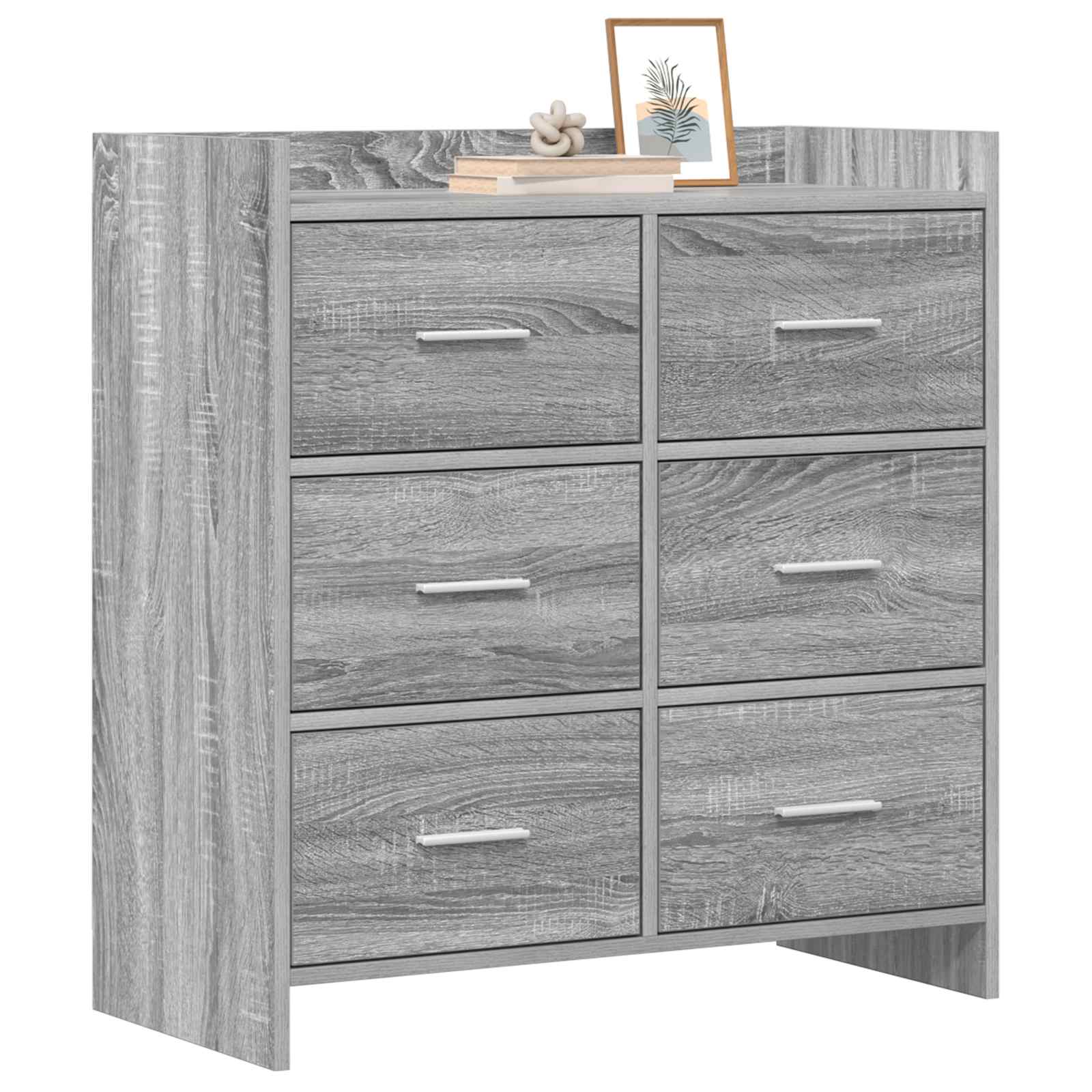 Kreveta Siva Sonoma 75 x 33 x 80 cm Konstruirano drvo