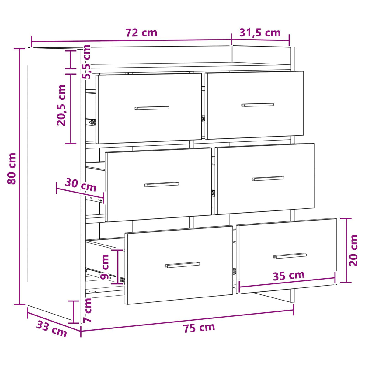 Kreveta Staro drvo 75 x 33 x 80 cm Konstruirano drvo