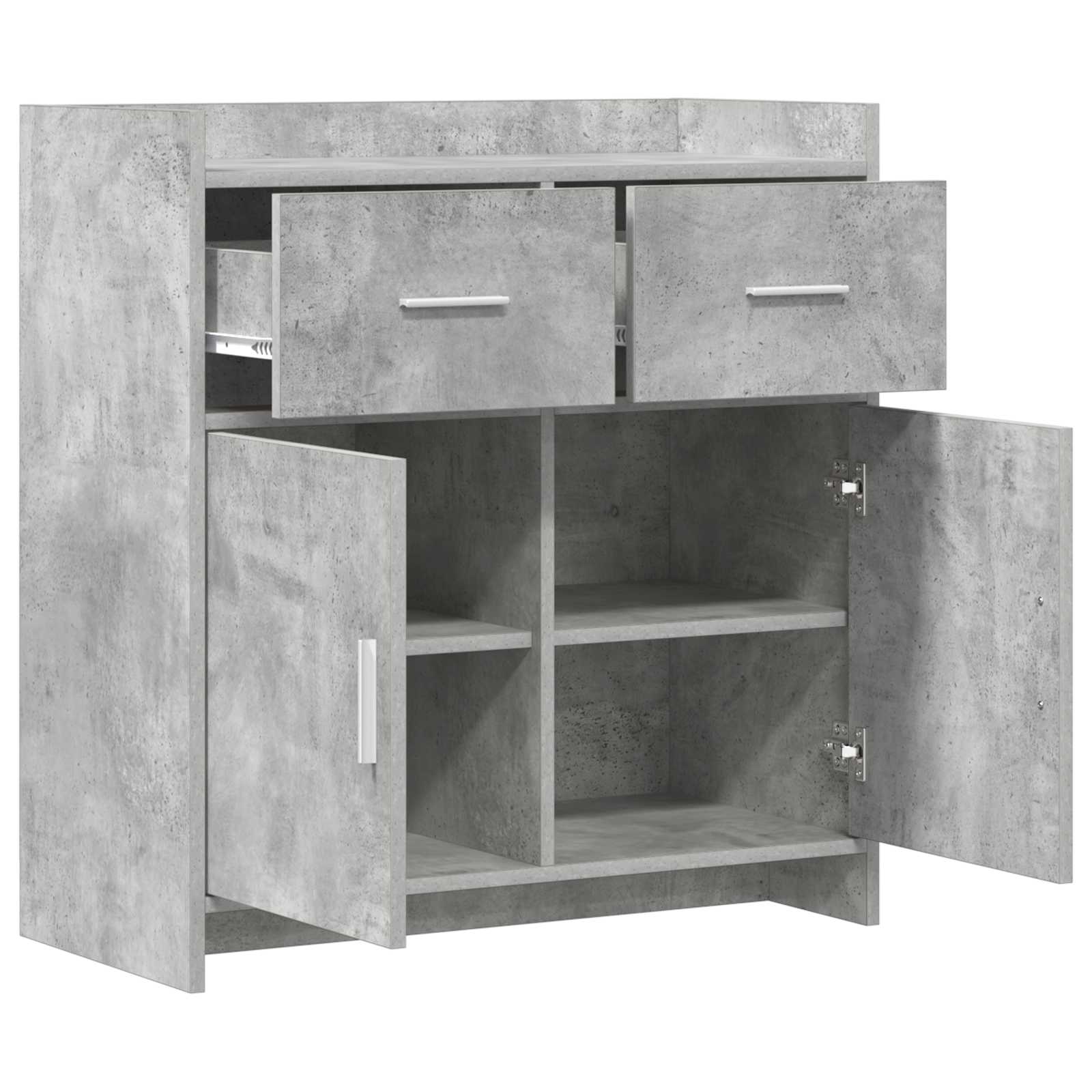 Kreveta Betonska siva 75 x 36 x 80 cm Konstruirano drvo