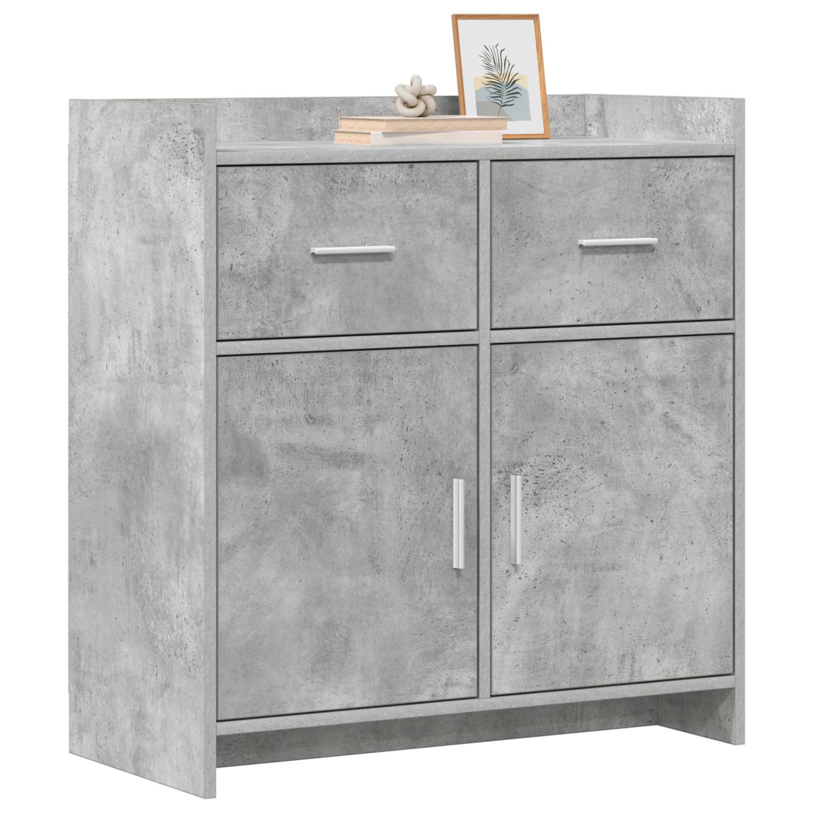 Kreveta Betonska siva 75 x 36 x 80 cm Konstruirano drvo