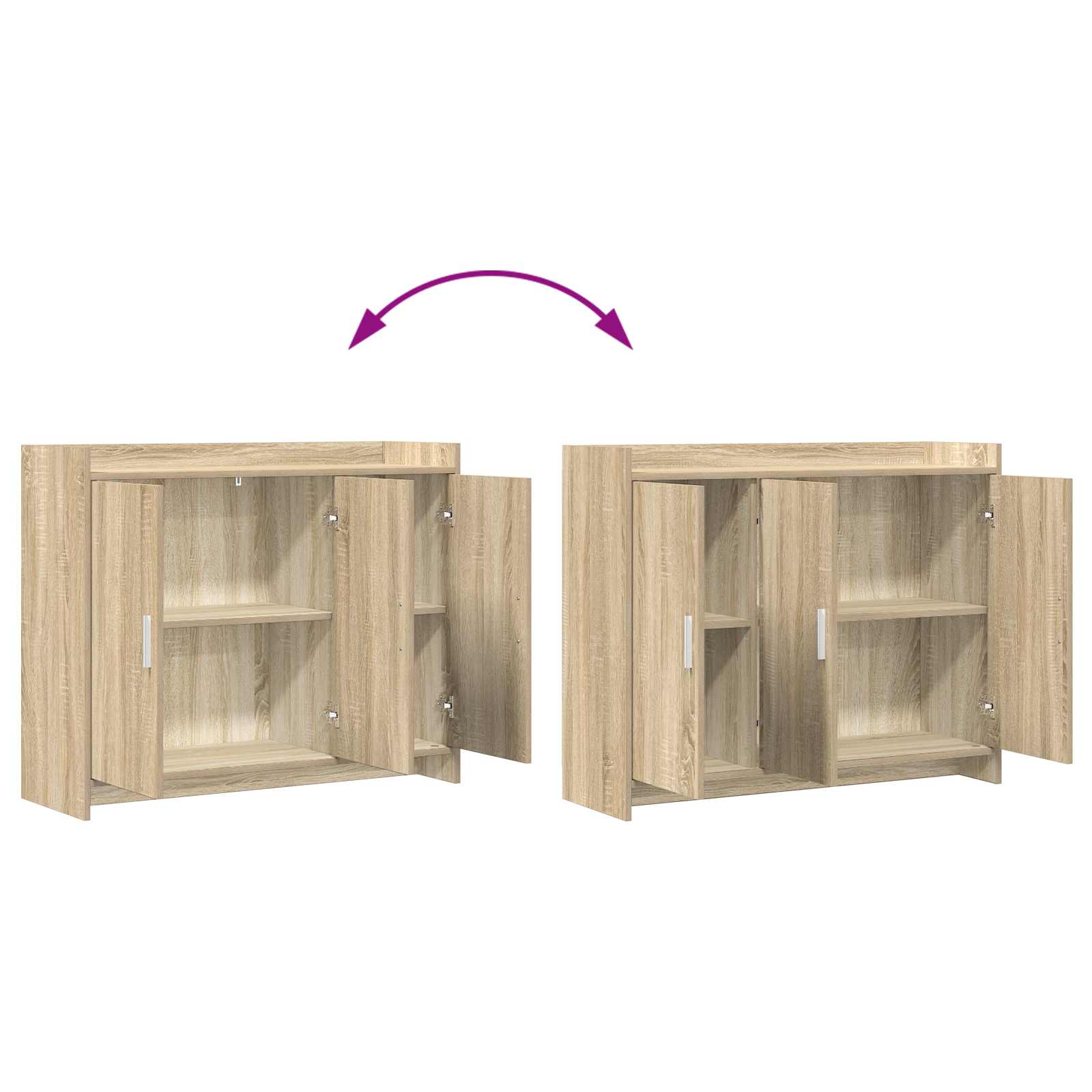 Kreveta Hrast sonoma 98,5 x 33 x 80 cm Konstruirano drvo