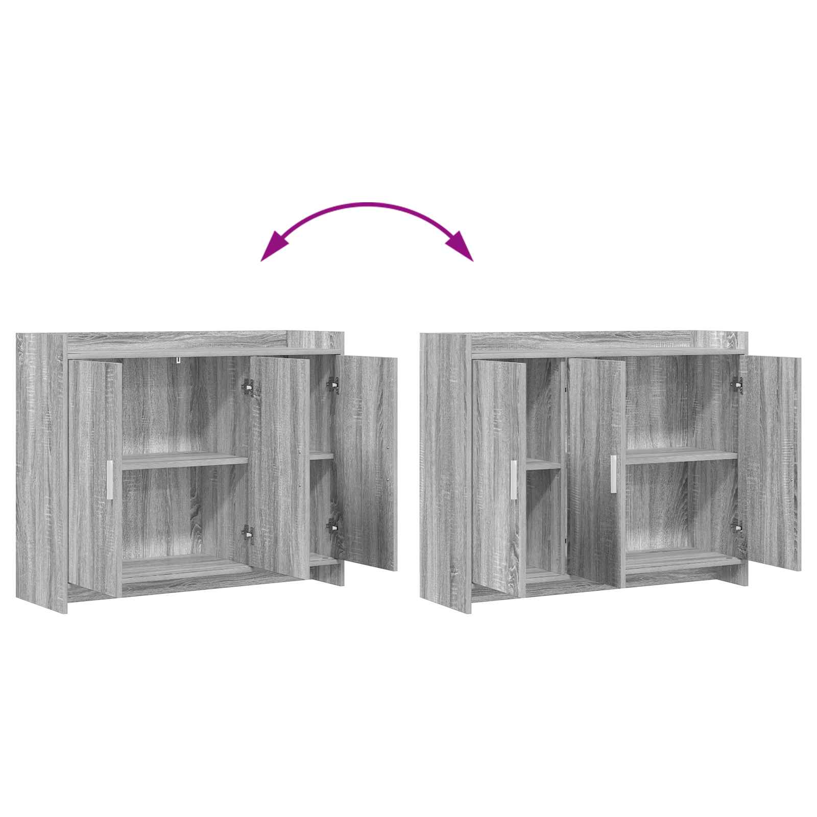 Kreveta Siva Sonoma 98,5 x 33 x 80 cm Konstruirano drvo