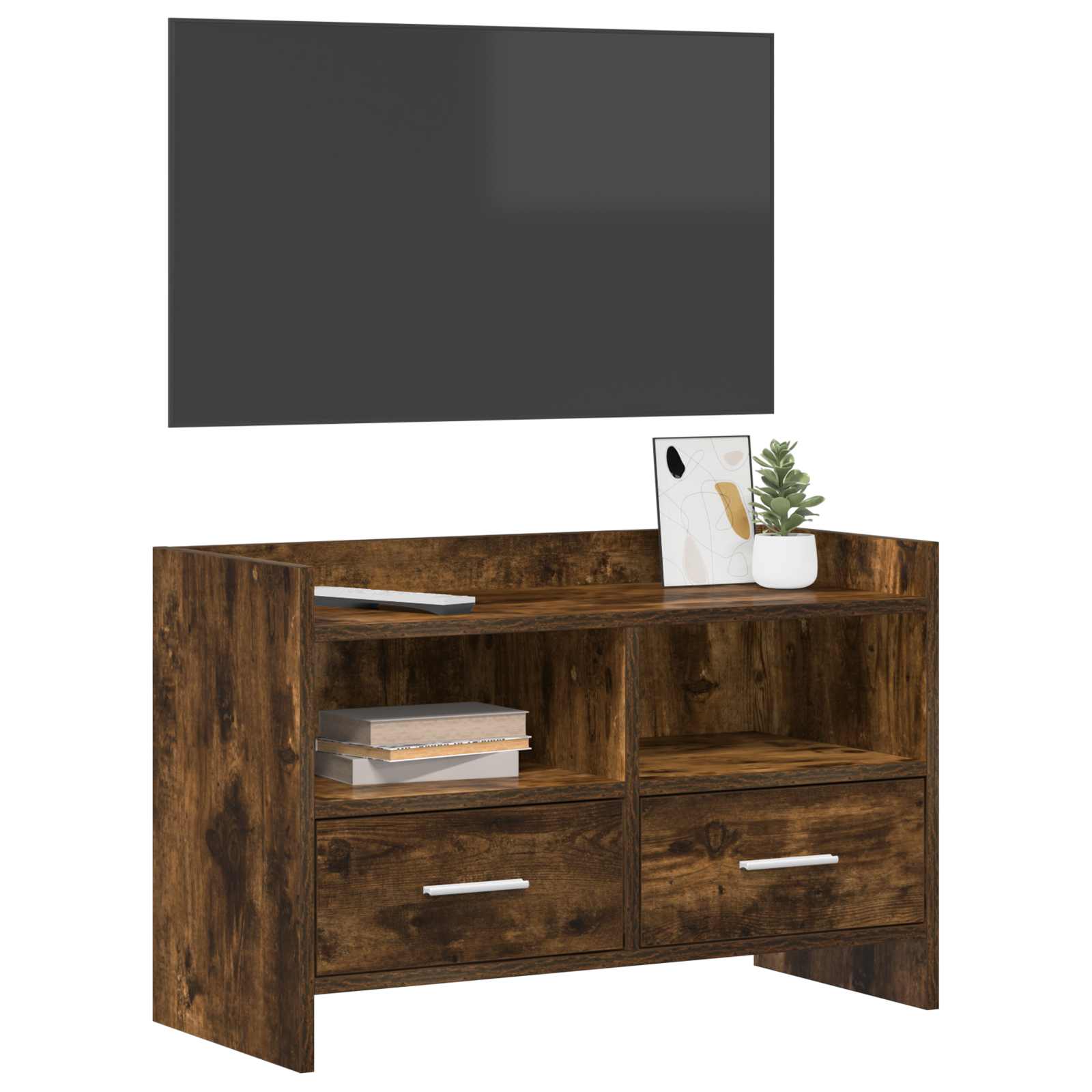 TV ormar 71,5 x 33 x 47 cm Dimljeni hrast Konstruirano drvo