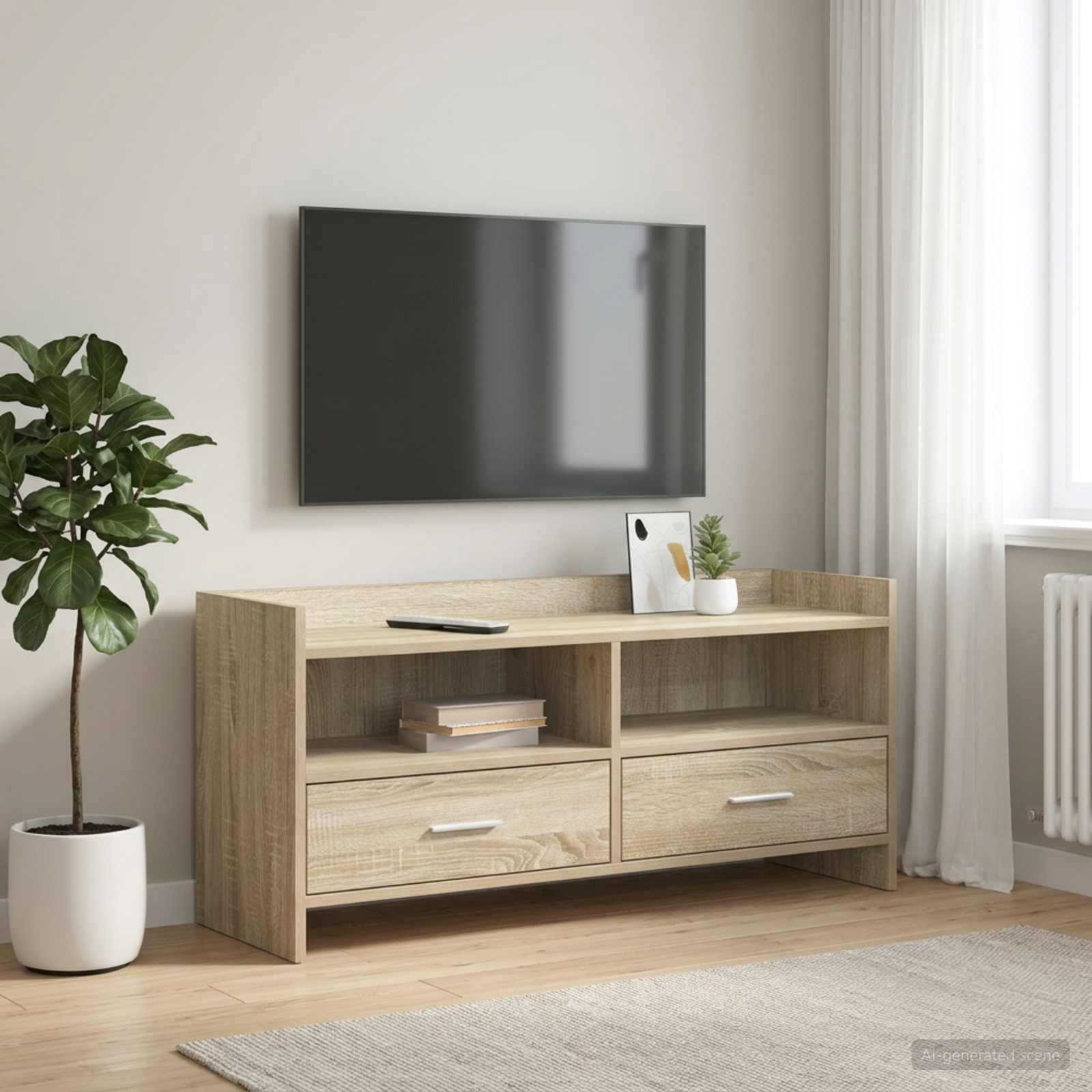 TV ormar 100 x 33 x 47 cm Hrast sonoma Konstruirano drvo