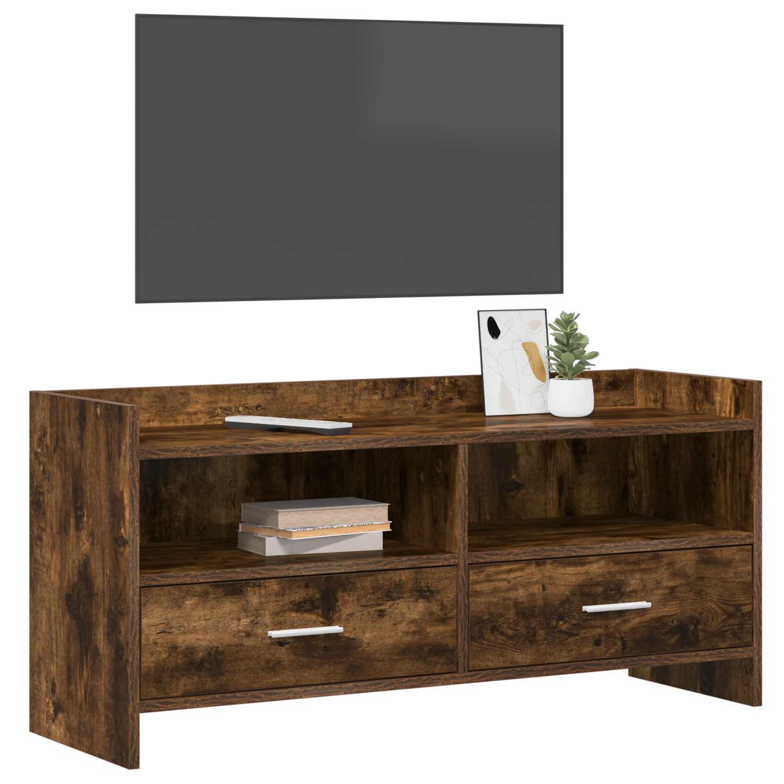 TV ormar 100 x 33 x 47 cm Dimljeni hrast Konstruirano drvo