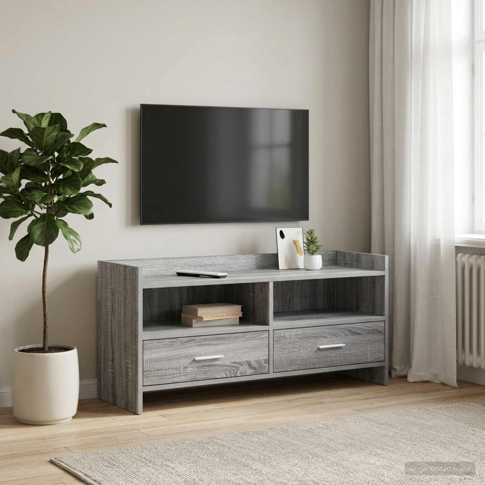TV ormar 100 x 33 x 47 cm Siva Sonoma Konstruirano drvo