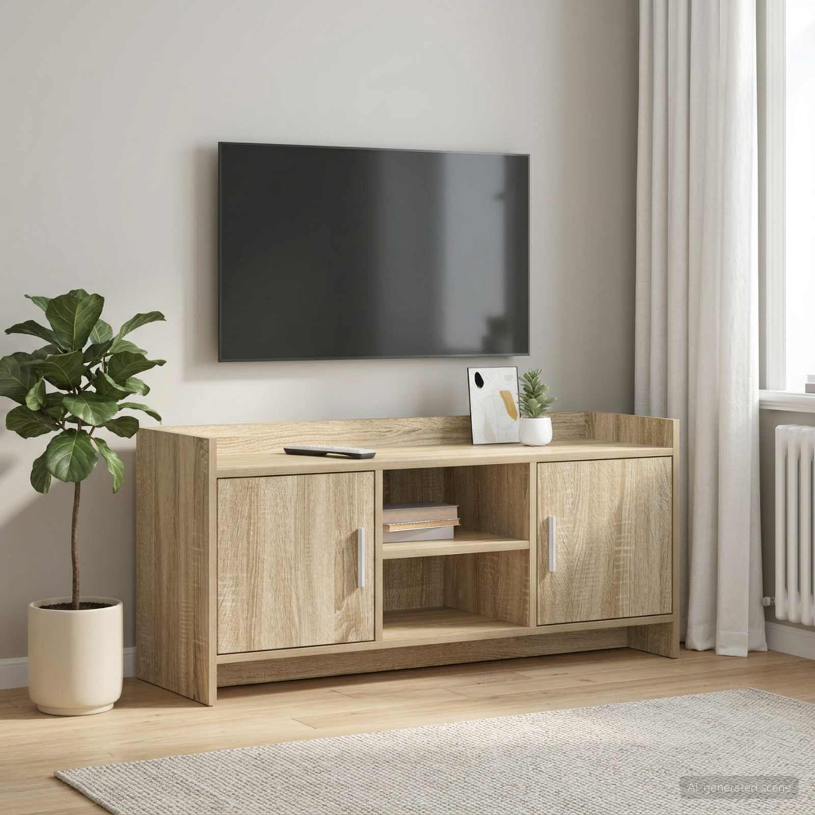 TV ormar 102 x 33 x 47 cm Hrast sonoma Konstruirano drvo