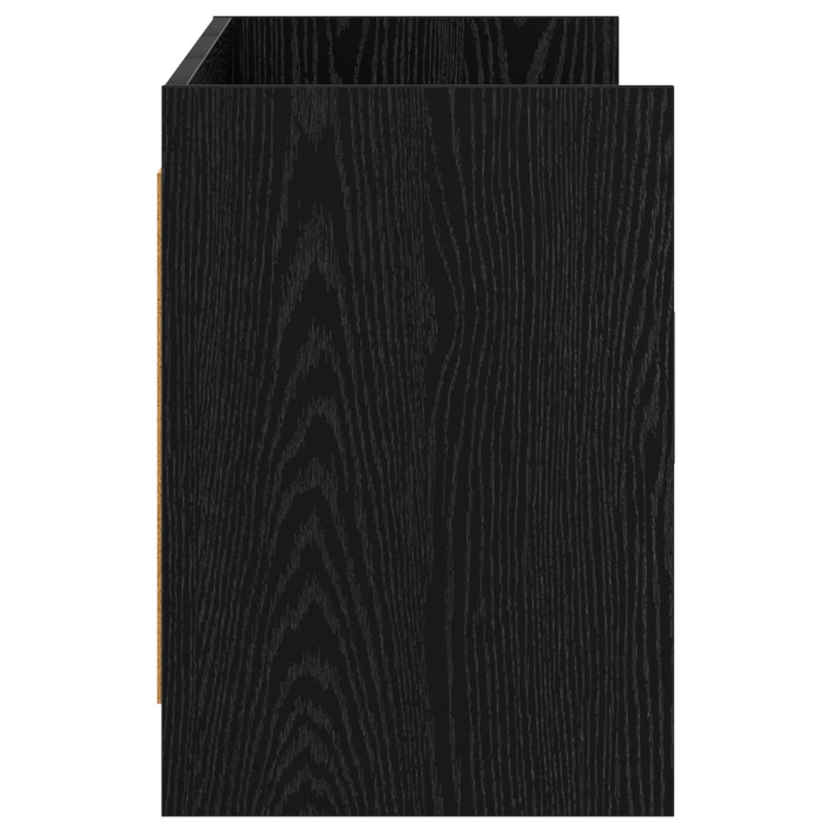 TV ormar 130 x 33 x 47 cm Crni hrast Konstruirano drvo