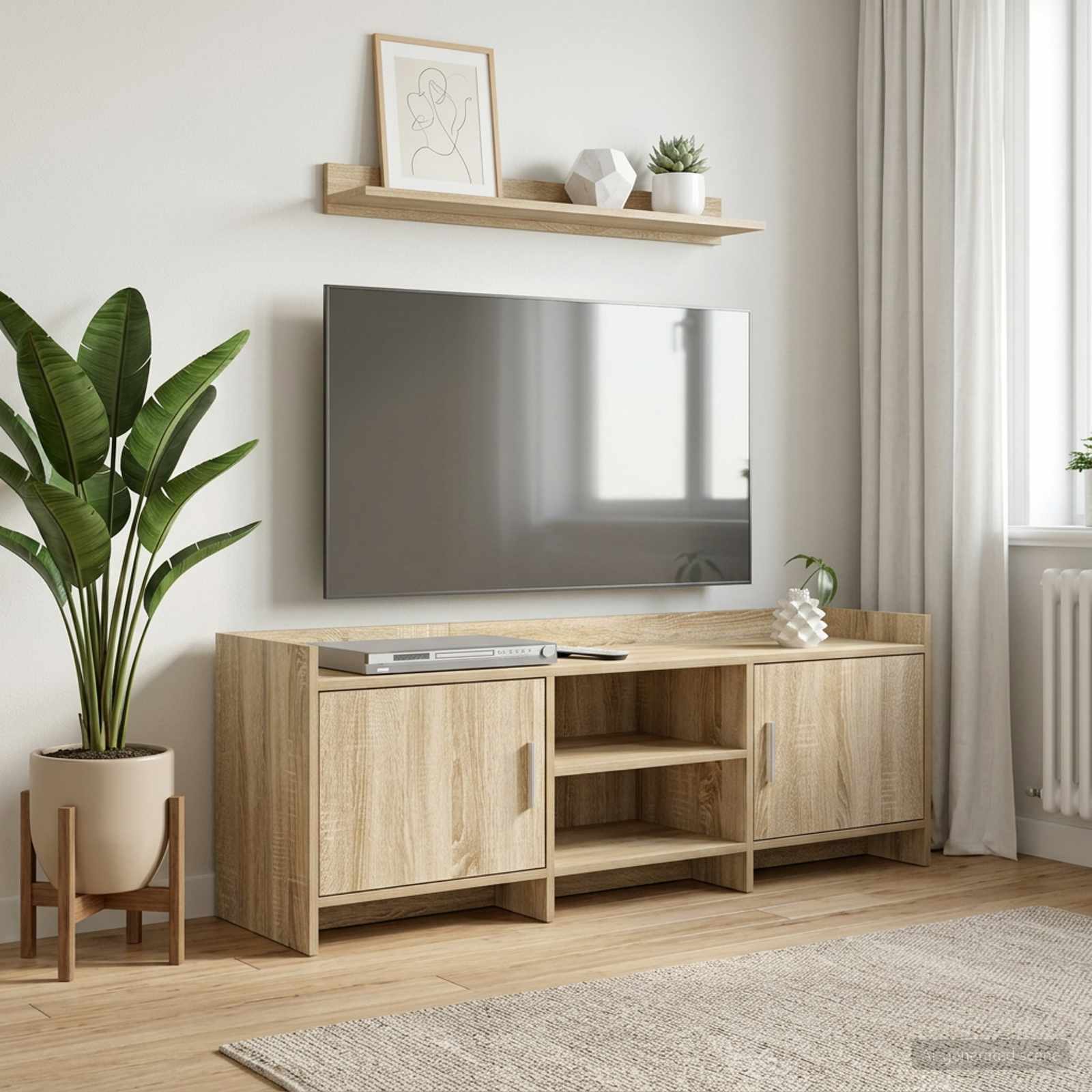 TV ormar 130 x 33 x 47 cm Hrast sonoma Konstruirano drvo