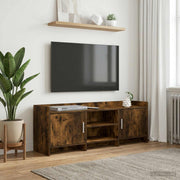TV ormar 130 x 33 x 47 cm Dimljeni hrast Konstruirano drvo