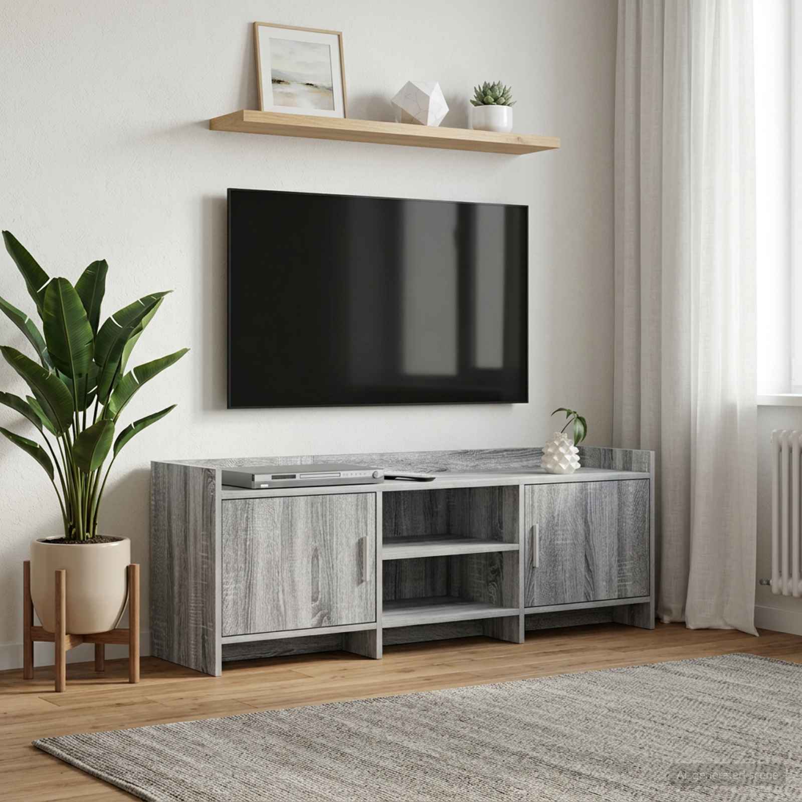 TV ormar 130 x 33 x 47 cm Siva Sonoma Konstruirano drvo