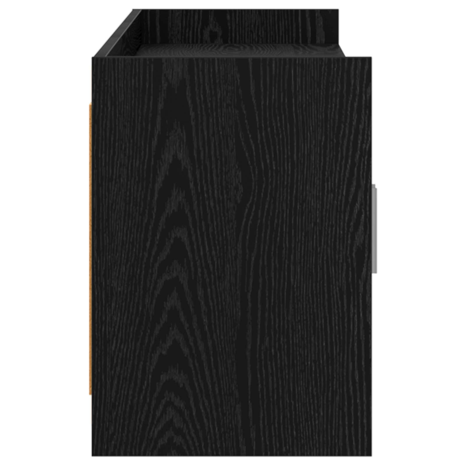 TV ormar 168 x 33 x 47 cm Crni hrast Konstruirano drvo