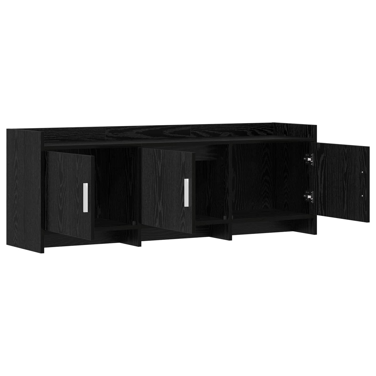 TV ormar 130 x 33 x 47 cm Crni hrast Konstruirano drvo