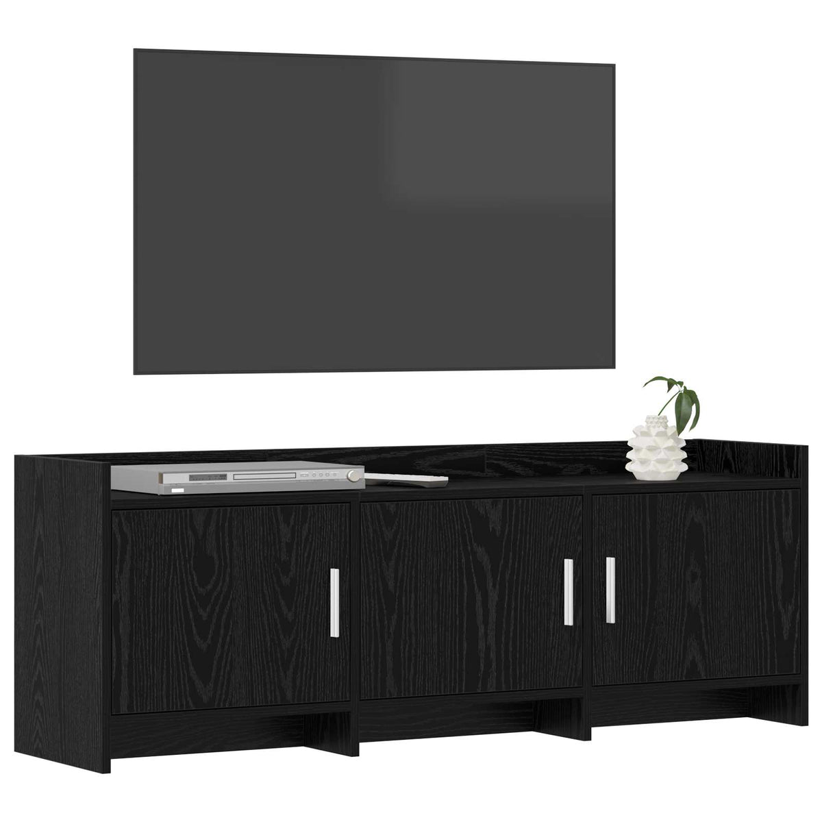 TV ormar 130 x 33 x 47 cm Crni hrast Konstruirano drvo