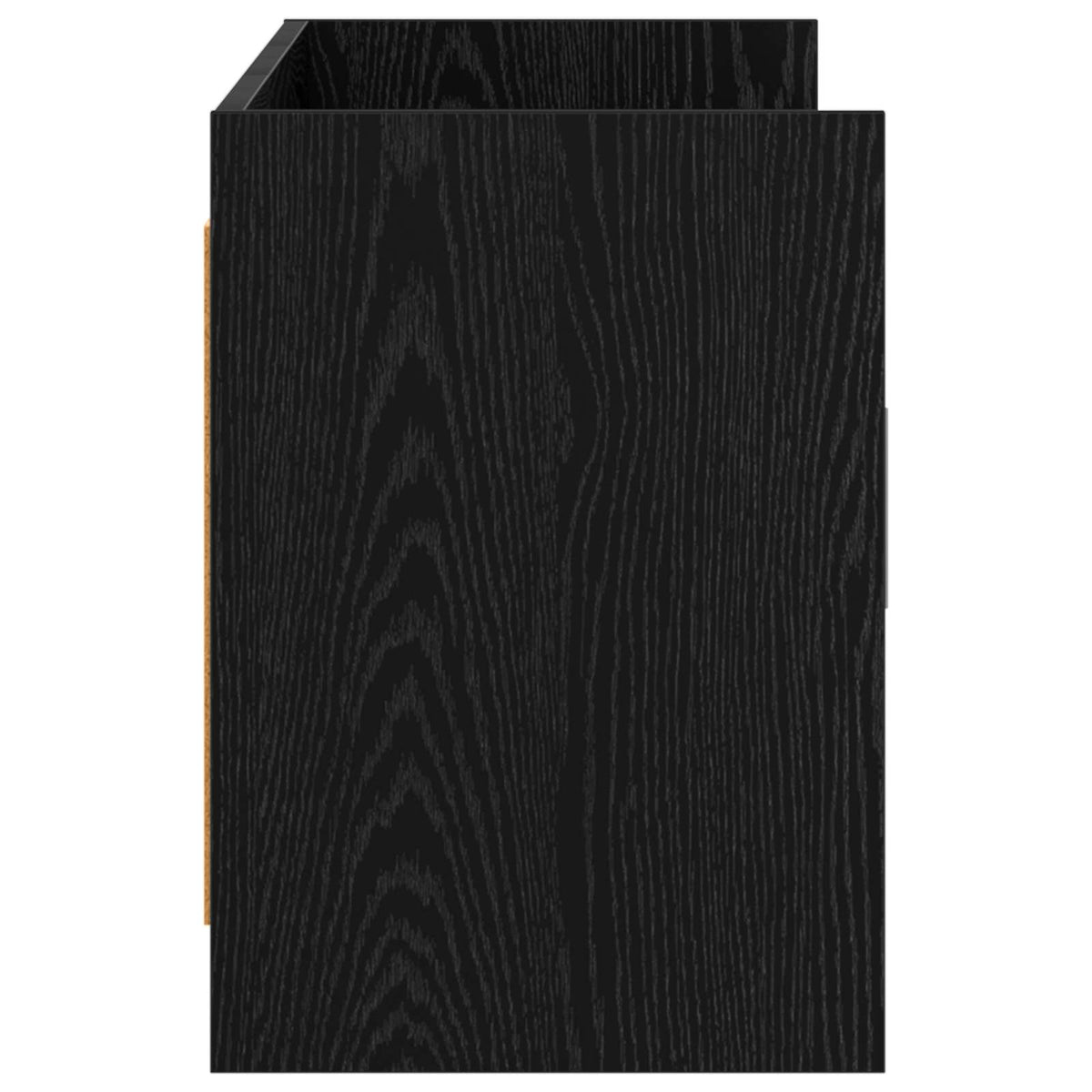 TV ormar 130 x 33 x 47 cm Crni hrast Konstruirano drvo