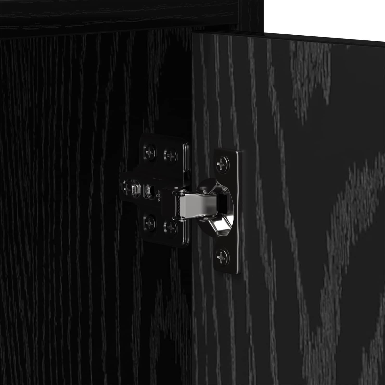 TV ormar 168 x 33 x 47 cm Crni hrast Konstruirano drvo