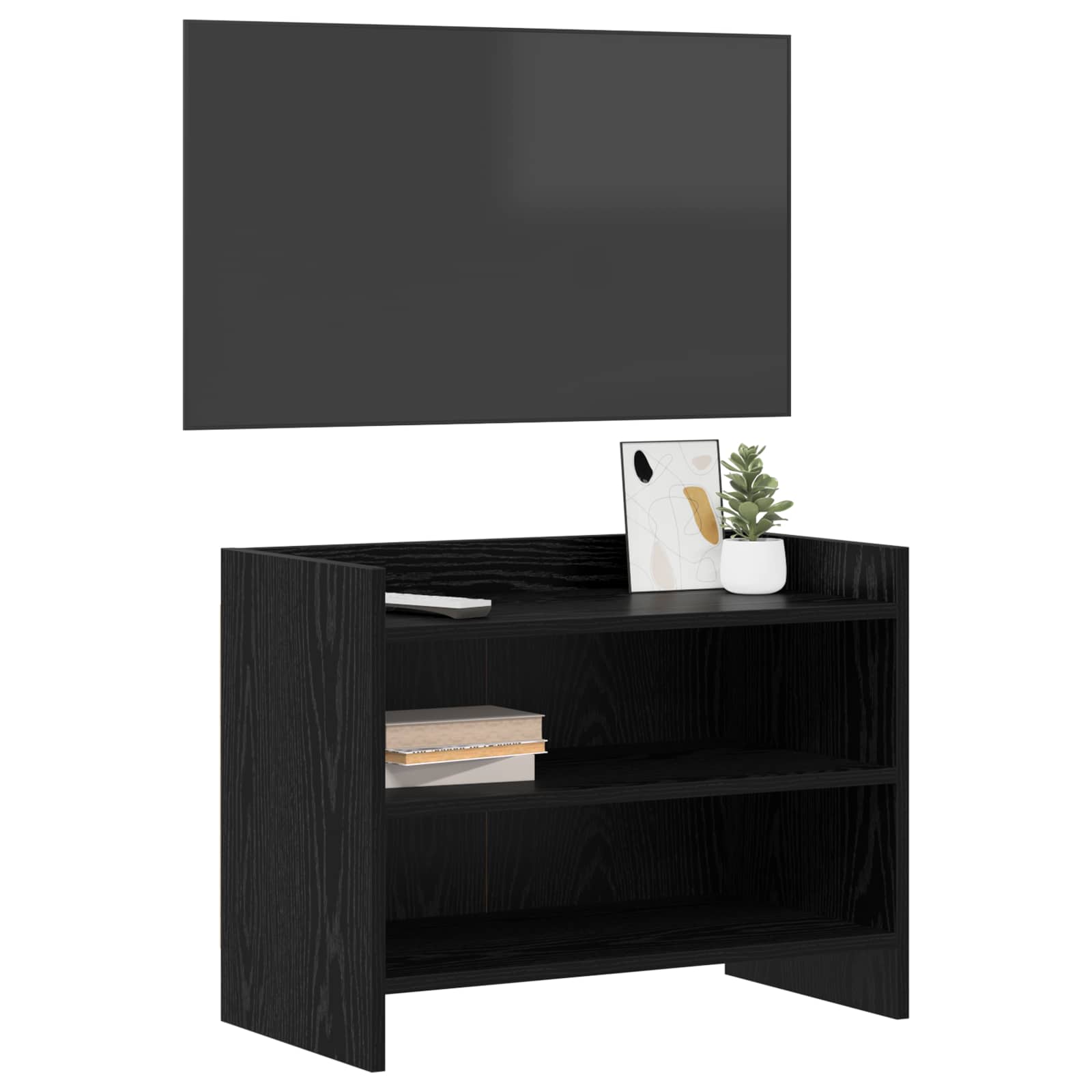 TV ormar 60 x 33 x 47 cm Crni hrast Konstruirano drvo