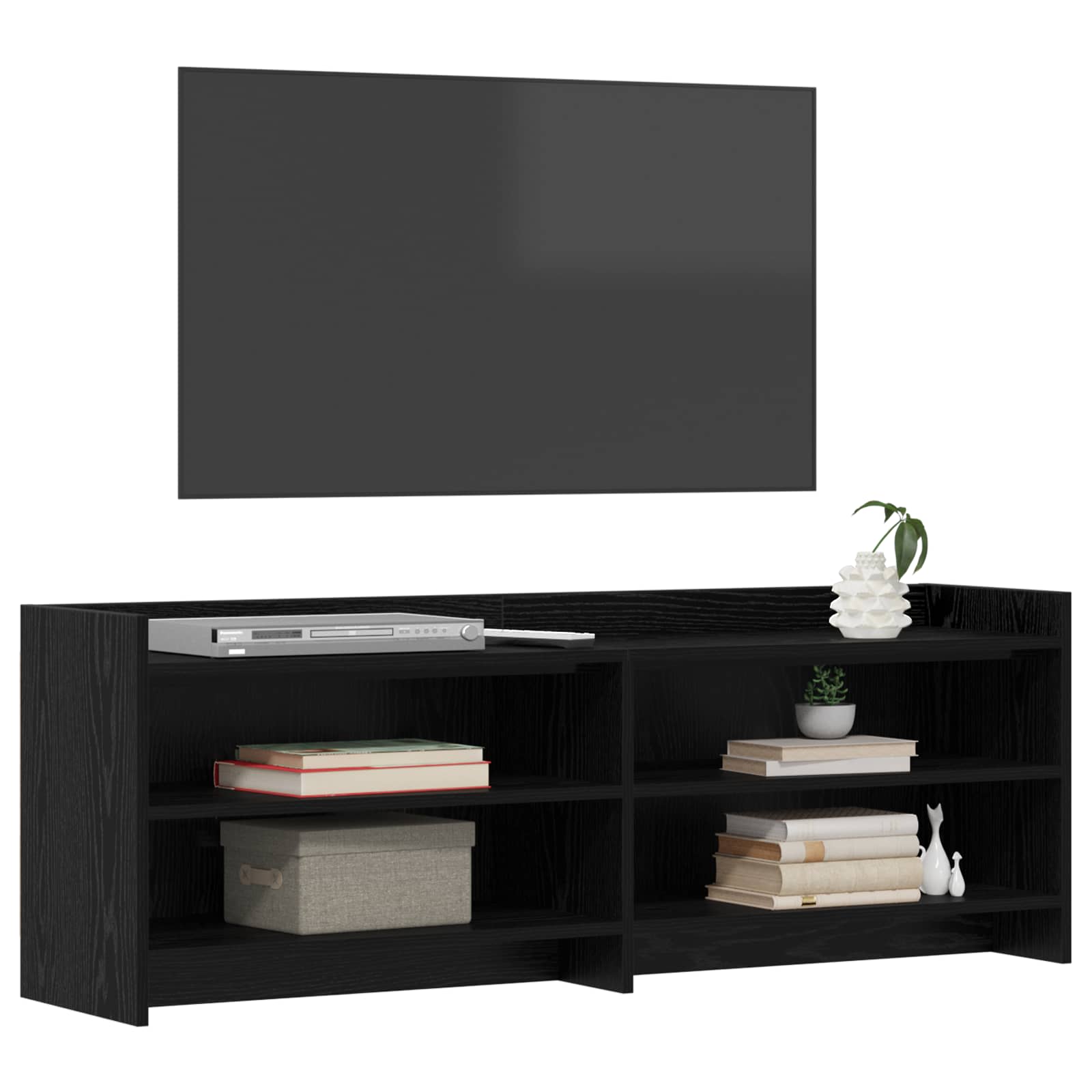 TV ormar 135 x 33 x 47 cm Crni hrast Konstruirano drvo