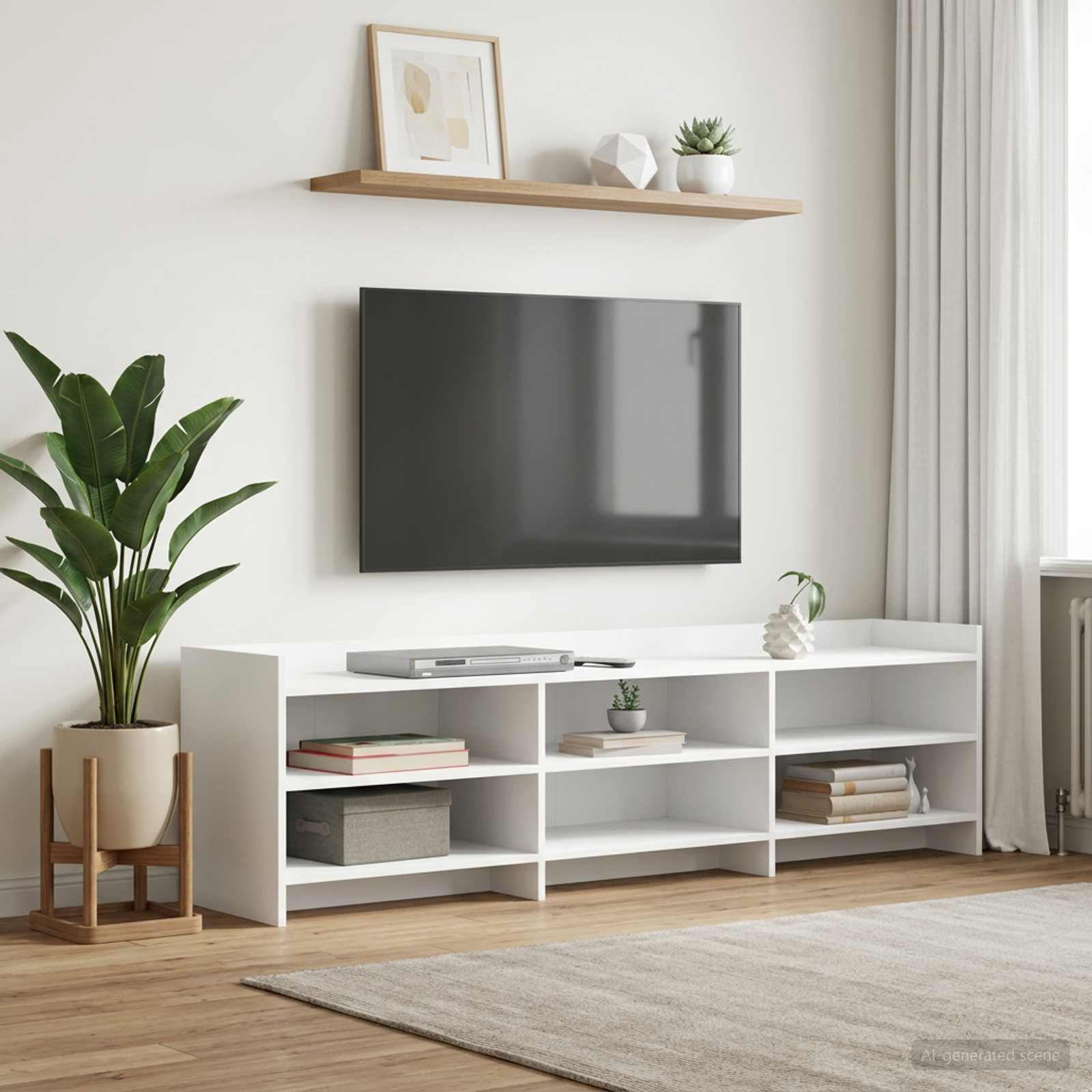 TV ormar 168 x 33 x 47 cm Bijela Konstruirano drvo