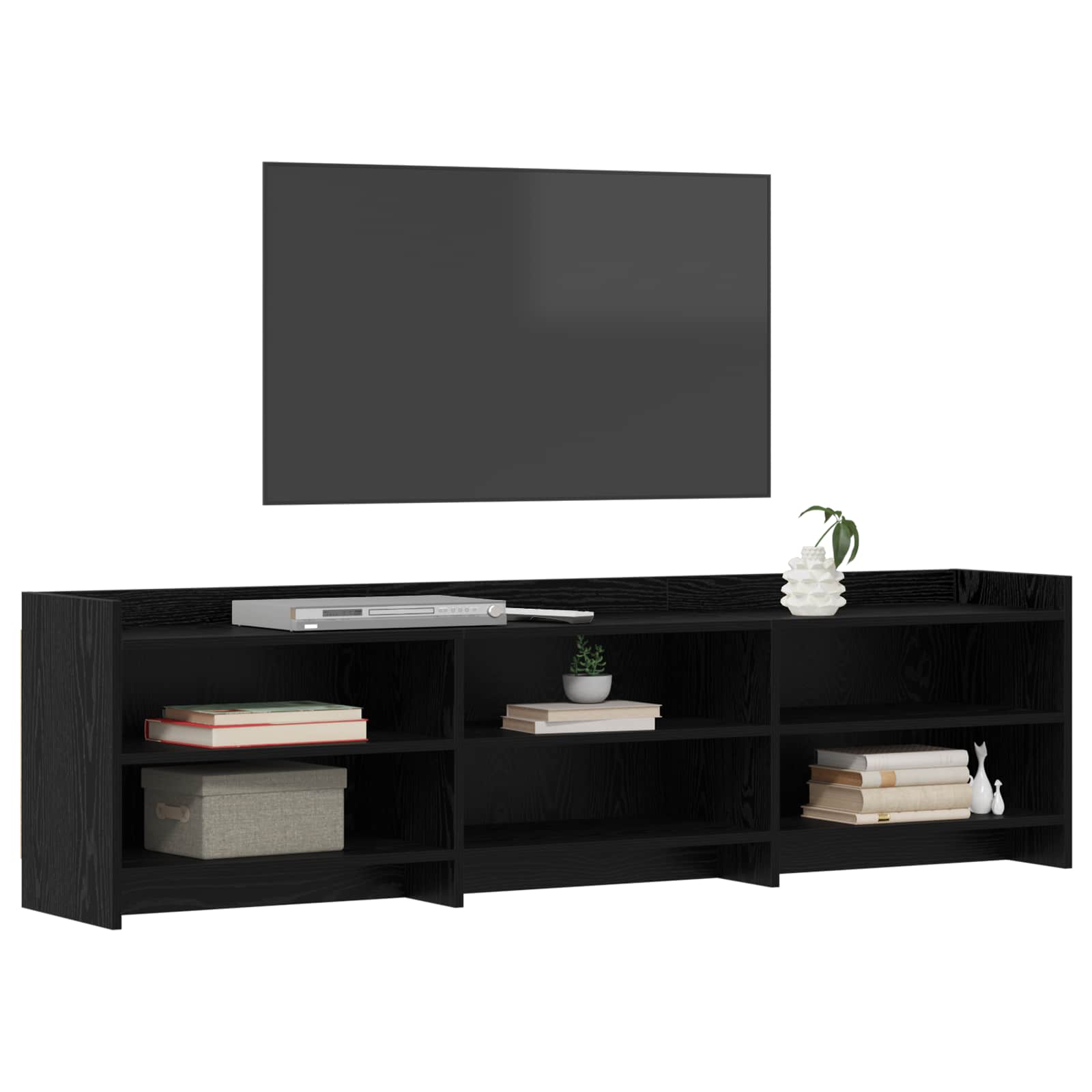 TV ormar 168 x 33 x 47 cm Crni hrast Konstruirano drvo