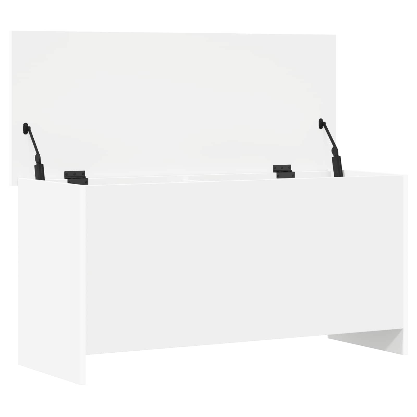 Skladišni kovčeg Bijela 100 x 40 x 50 cm Konstruirano drvo