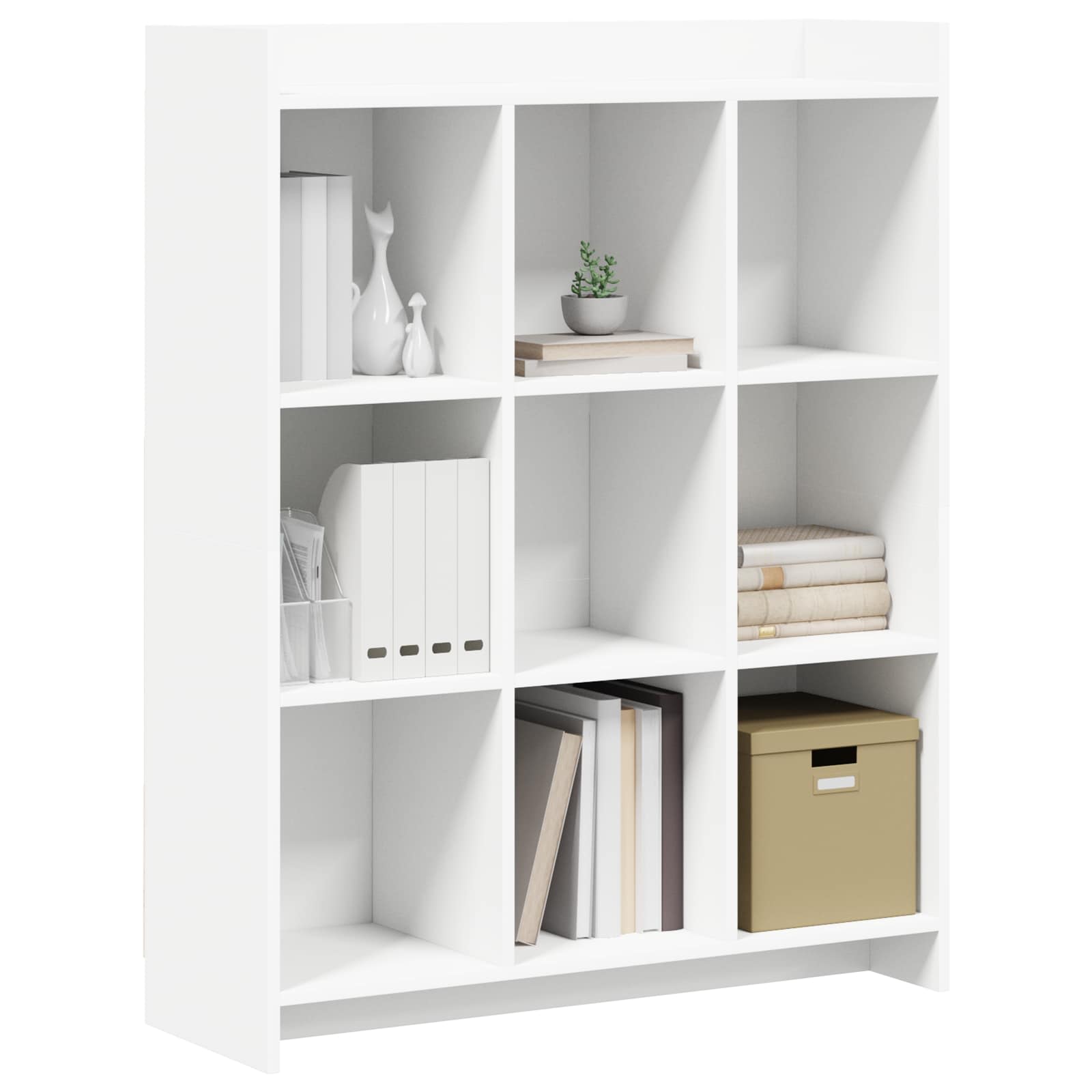 Police za knjige Bijela 87,5 x 30 x 111 cm Konstruirano drvo