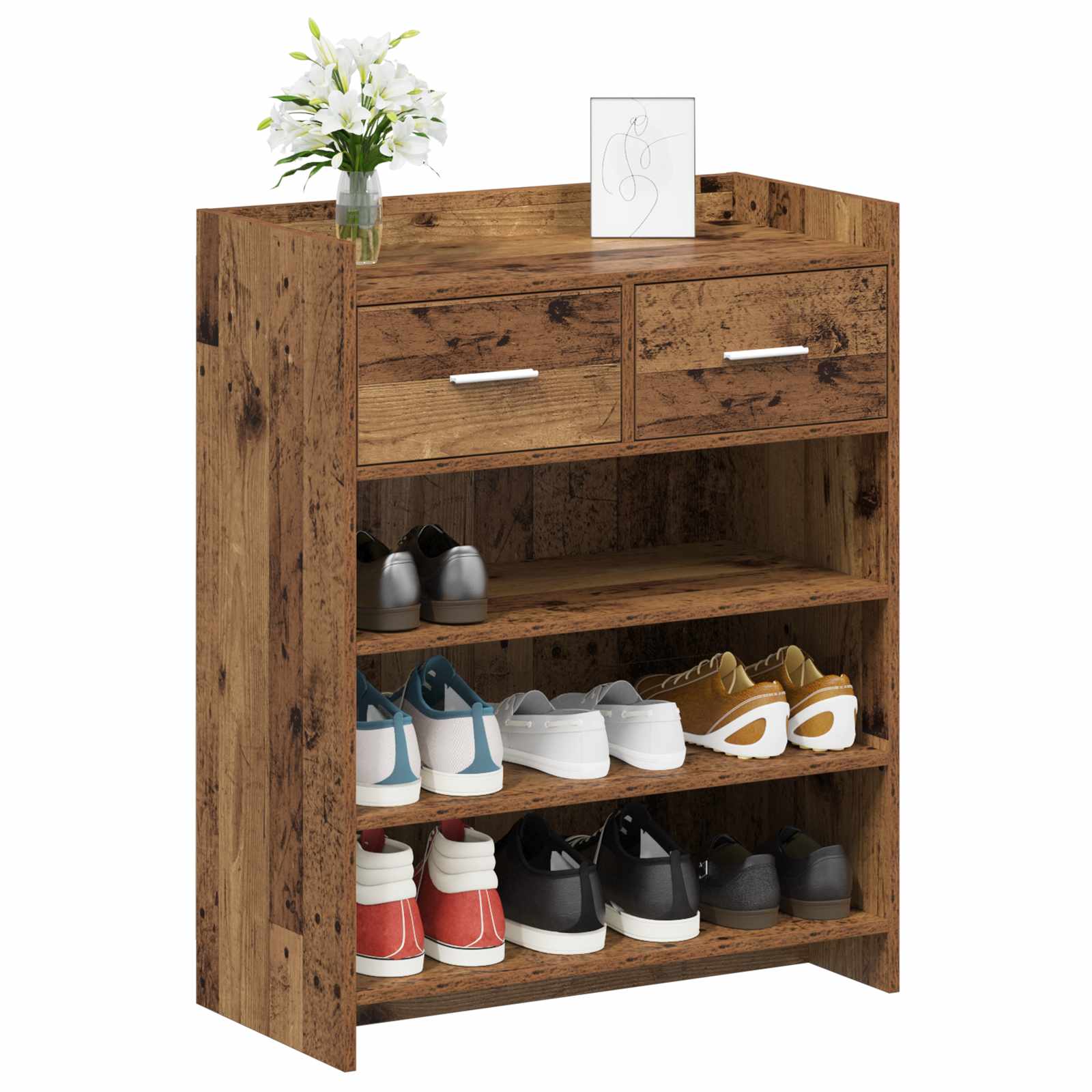 Ormar za cipele Staro drvo 73,5 x 36 x 92 cm Konstruirano drvo