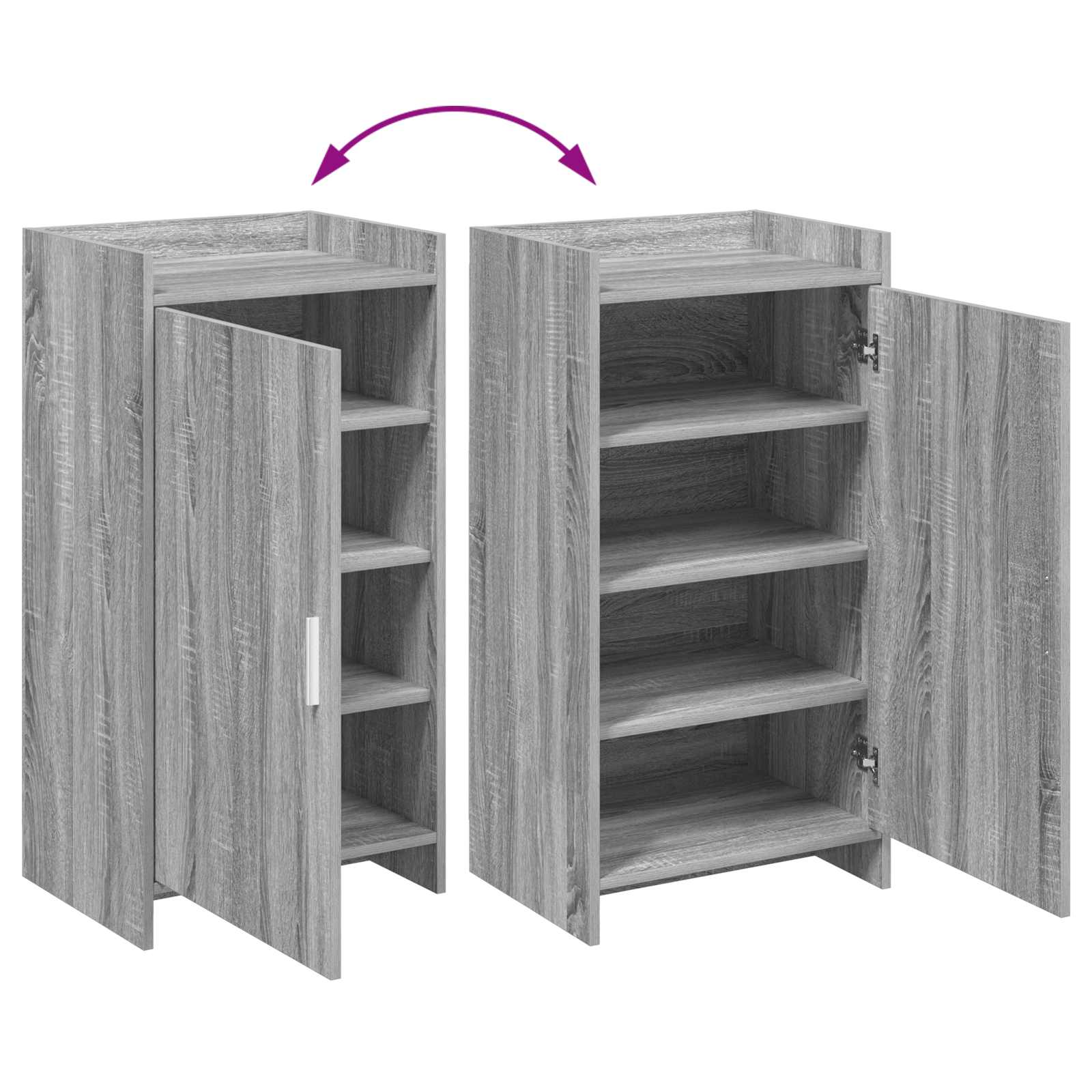 Ormar za cipele Siva Sonoma 48 x 36 x 92 cm Konstruirano drvo