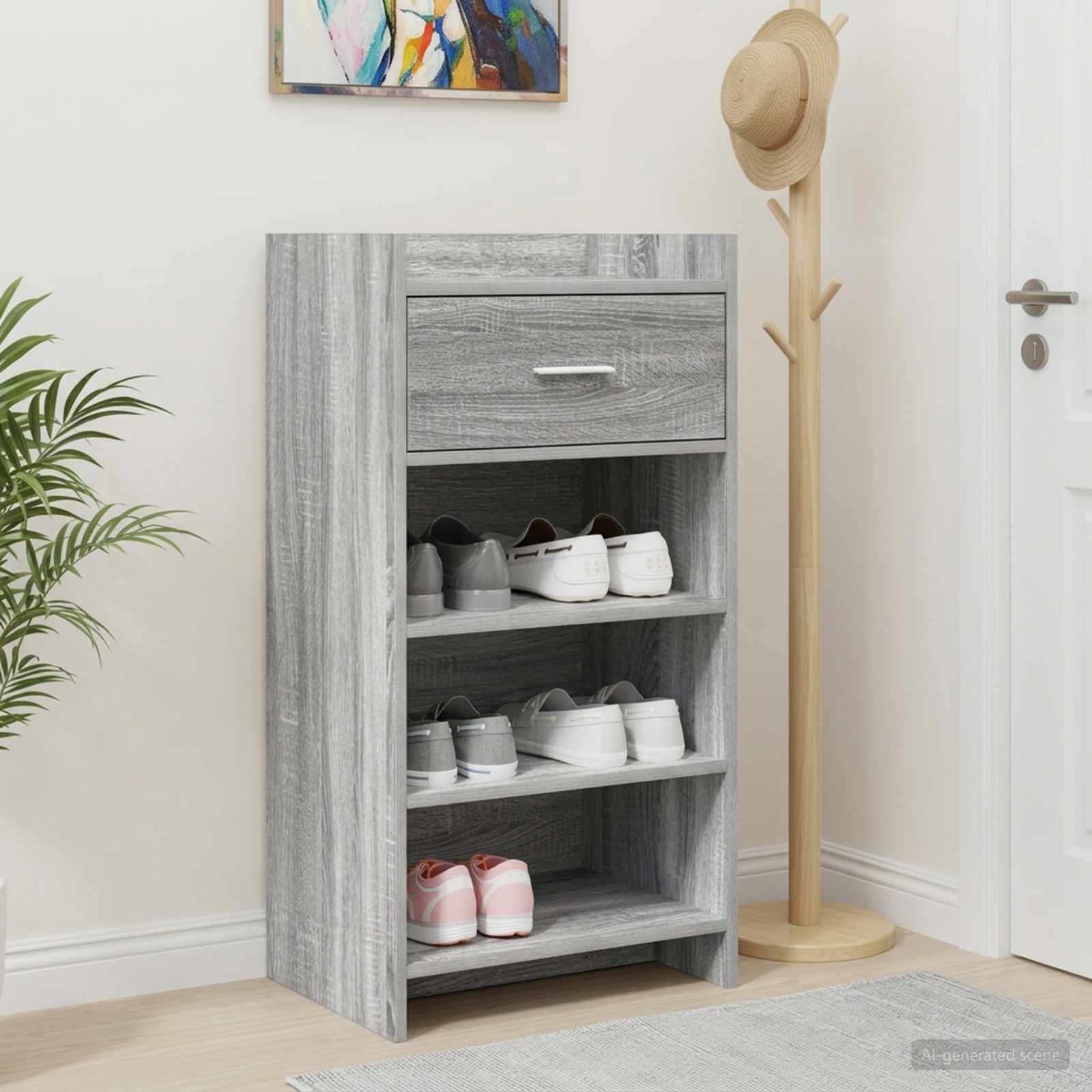 Ormar za cipele Siva Sonoma 48 x 36 x 92 cm Konstruirano drvo