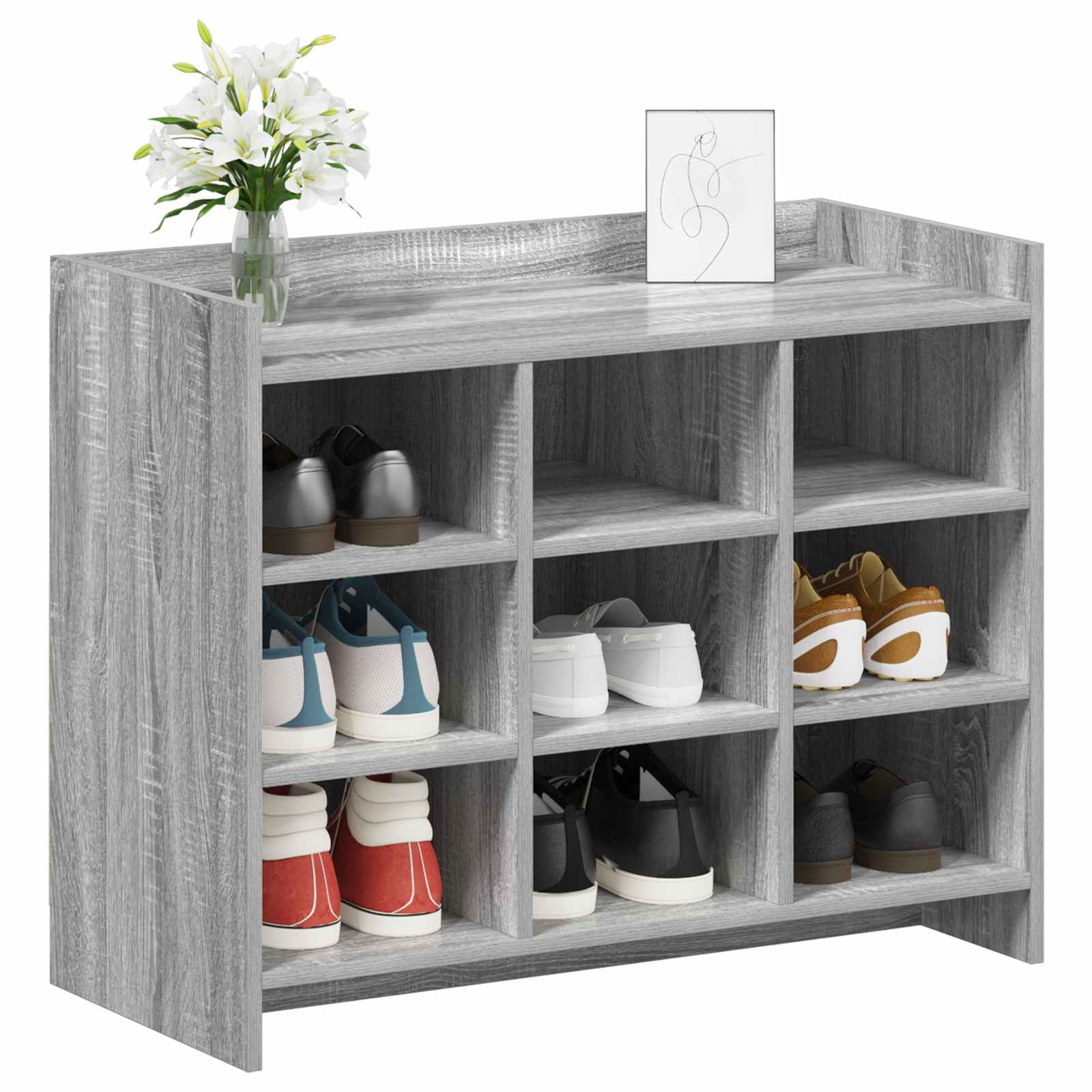 Ormar za cipele Siva Sonoma 85 x 39,5 x 70 cm Konstruirano drvo