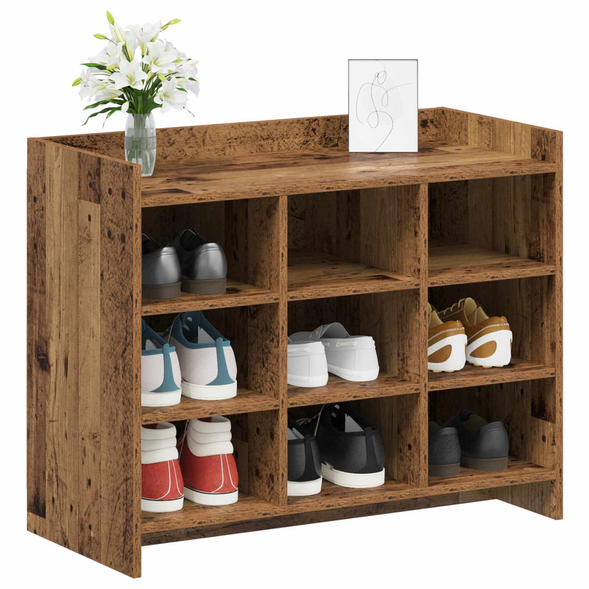 Ormar za cipele Staro drvo 85 x 39,5 x 70 cm Konstruirano drvo