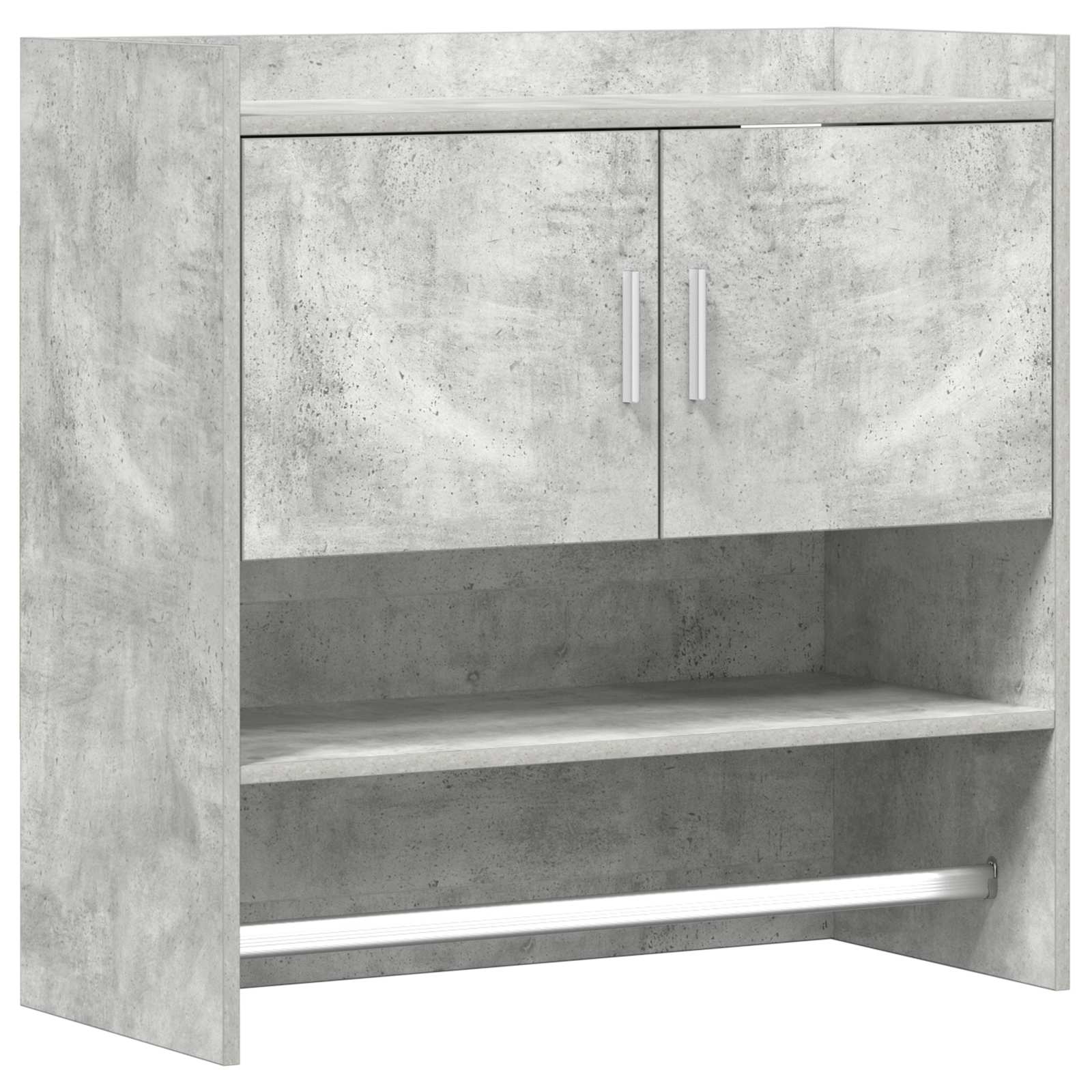 Polica na zidu Zidna montaža Betonska siva 80 x 36 x 80 cm