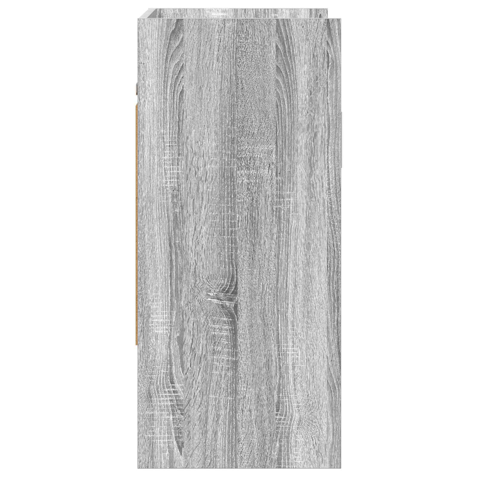 Polica na zidu Zidna montaža Siva Sonoma 80 x 36 x 80 cm